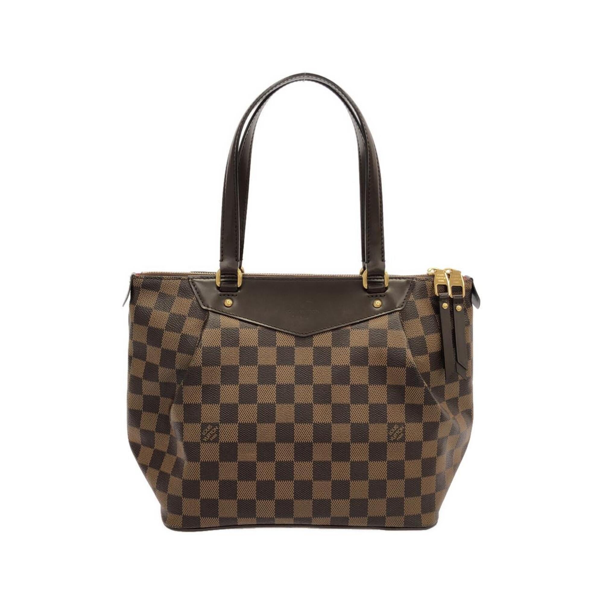 Louis Vuitton Damier Damier Canvas Ebene Damier Canvas Handbag (Pre-Owned)