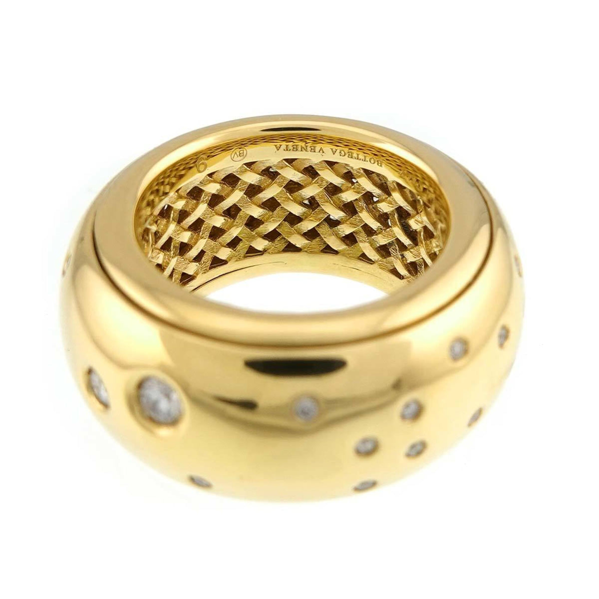 Bottega Veneta Yellow Gold (18K) Band Ring (Pre-Owned)