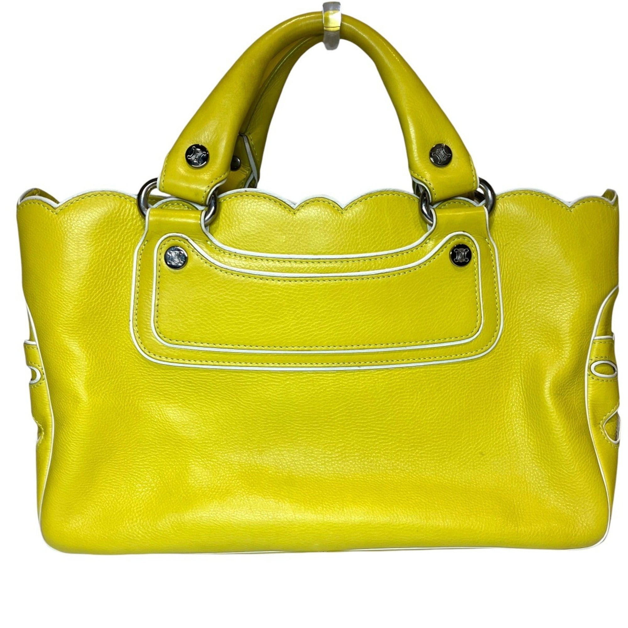 Celine Lemon Yellow Leather Handbag (Pre-Owned)
