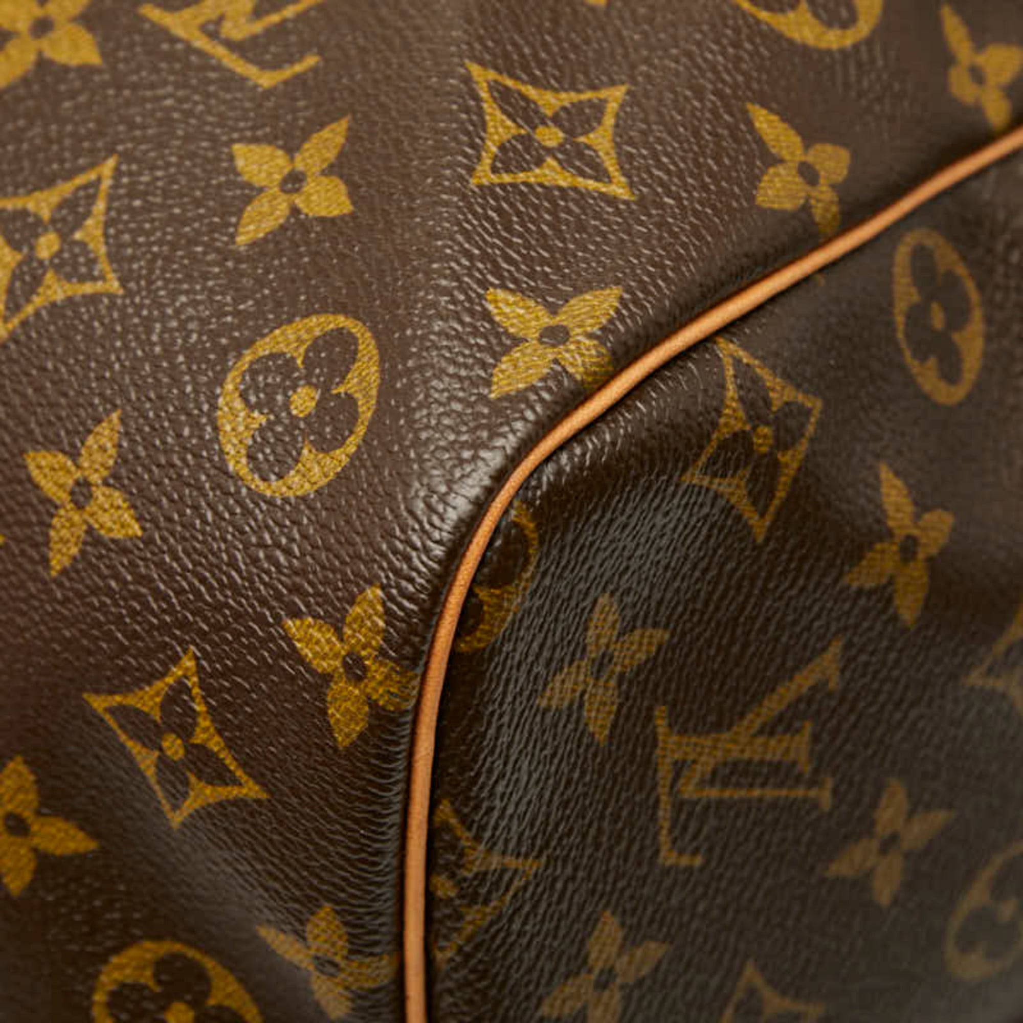 Louis Vuitton Brown Pvc Leather Boston Bag Shoulder Bag (Pre-Owned)