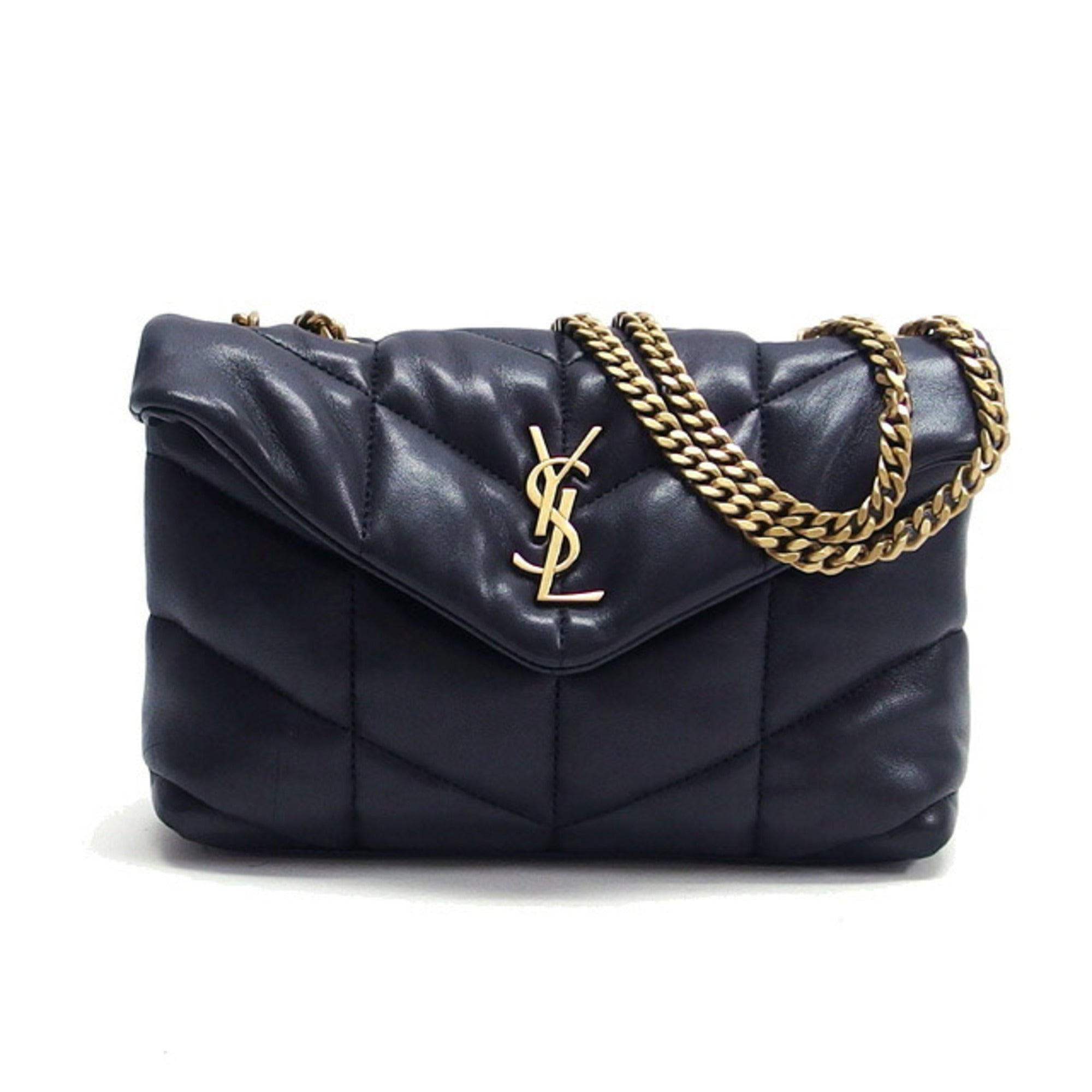 Saint Laurent Black Leather Shoulder Bag (Pre-Owned)