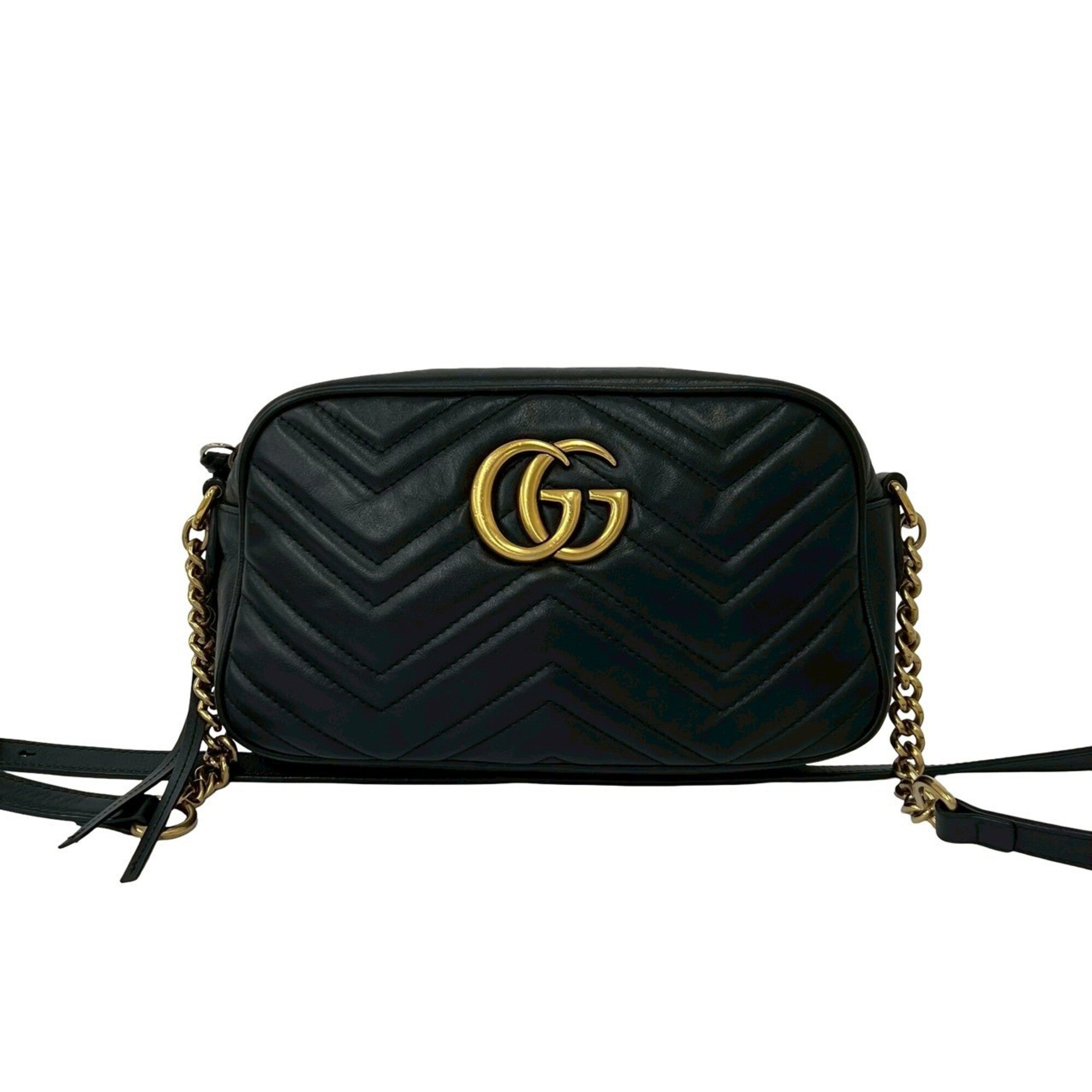 Gucci Black Leather Pochette Shoulder Bag (Pre-Owned)