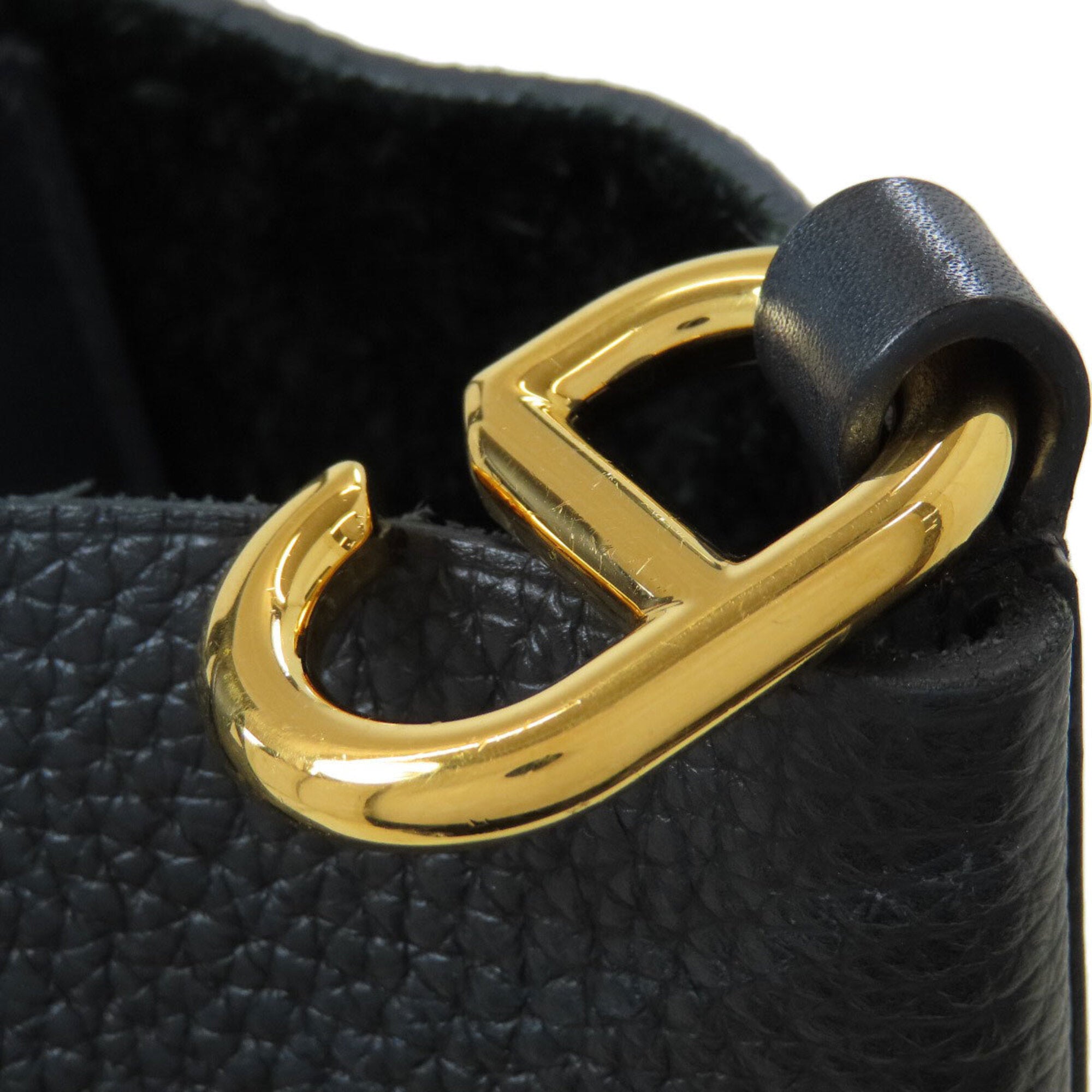 Hermes Black Taurillon Clemence Leather Handbag (Pre-Owned)