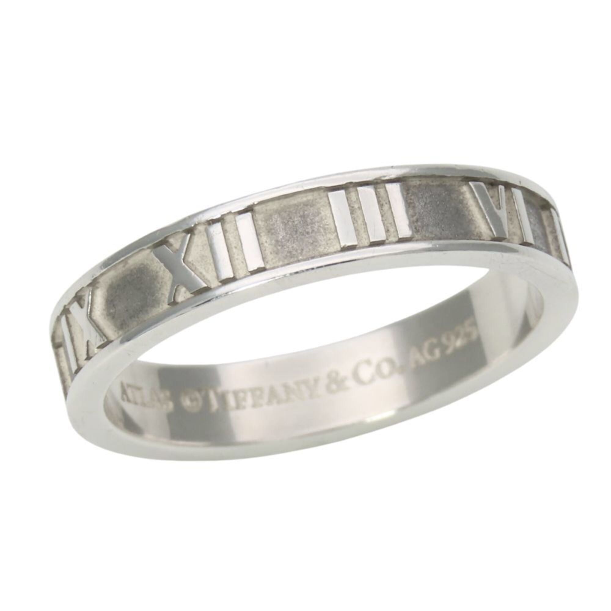 Tiffany Atlas Silver Silver 925 Band Ring (Pre-Owned)
