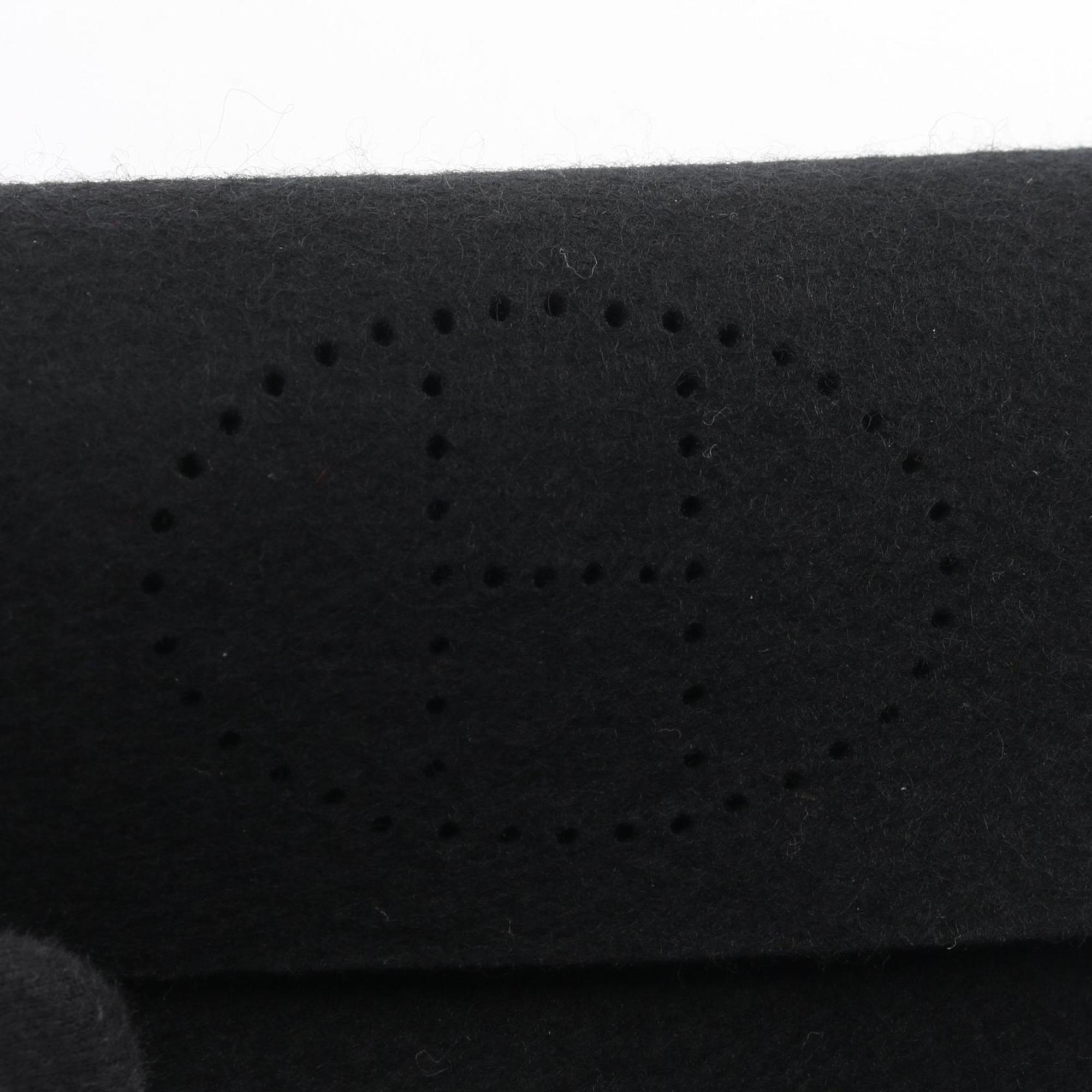 Hermes Black Felt Pouch (Pre-Owned)