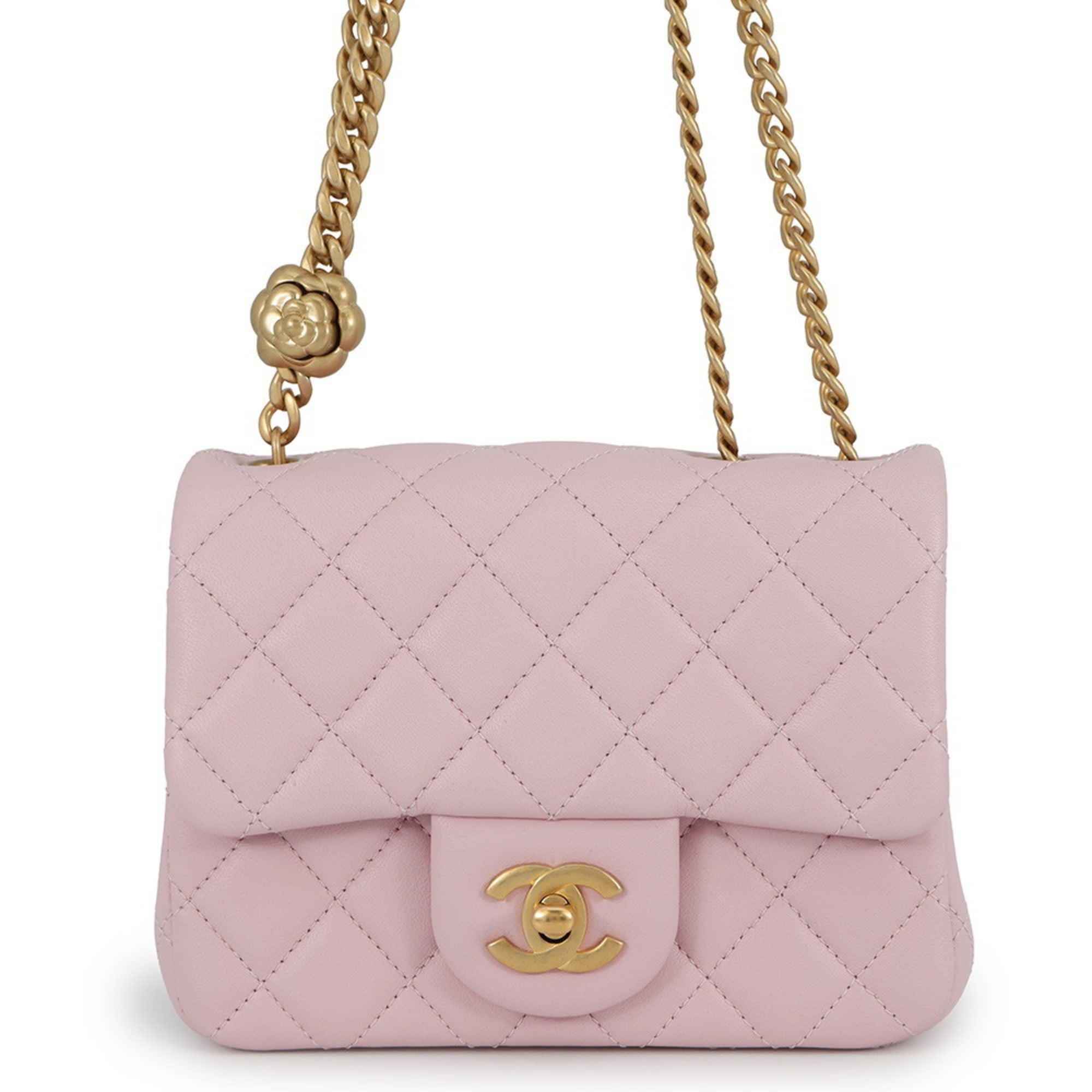 Chanel Matelasse Pink Leather Shoulder Bag (Pre-Owned)