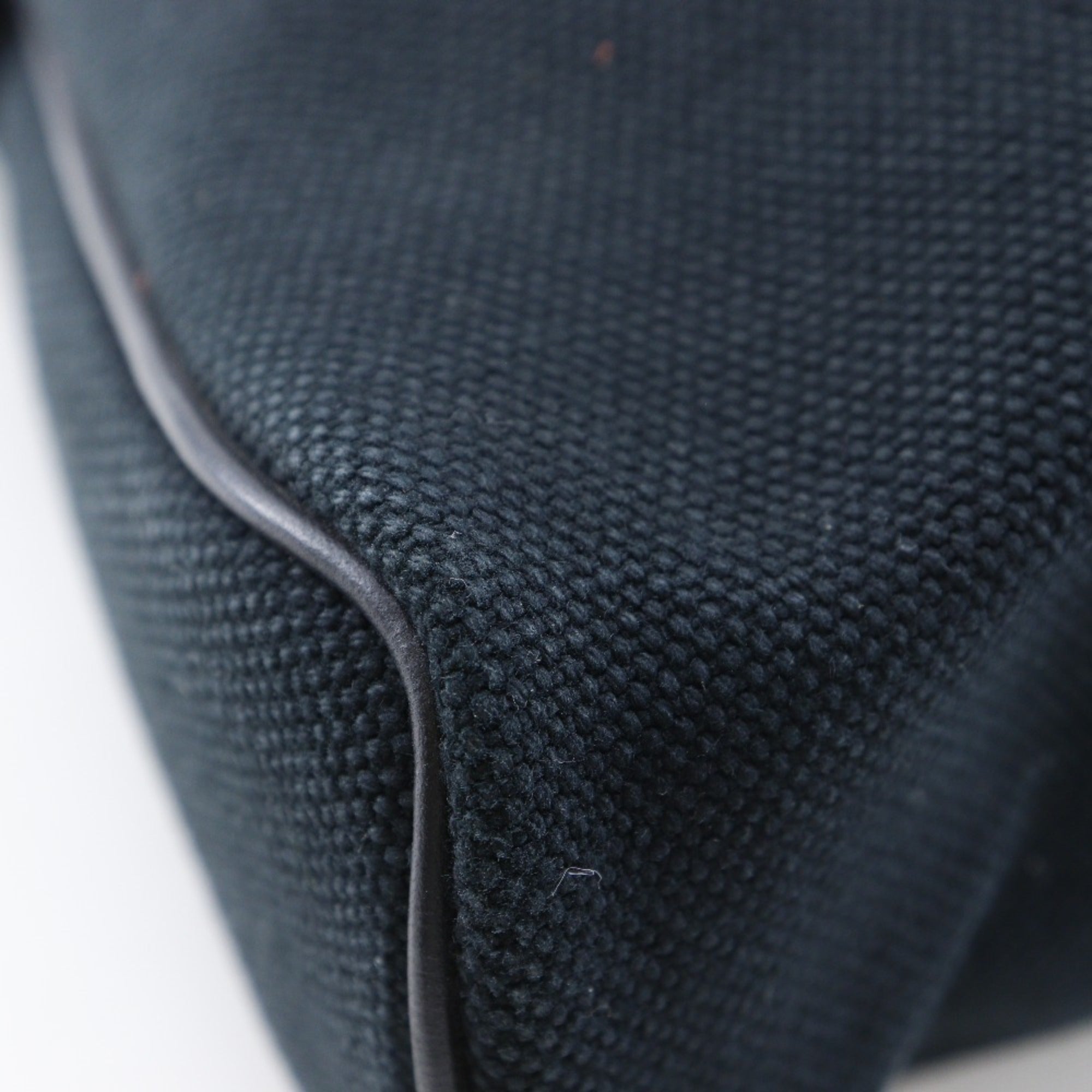 Hermes Black Canvas Pouch (Pre-Owned)