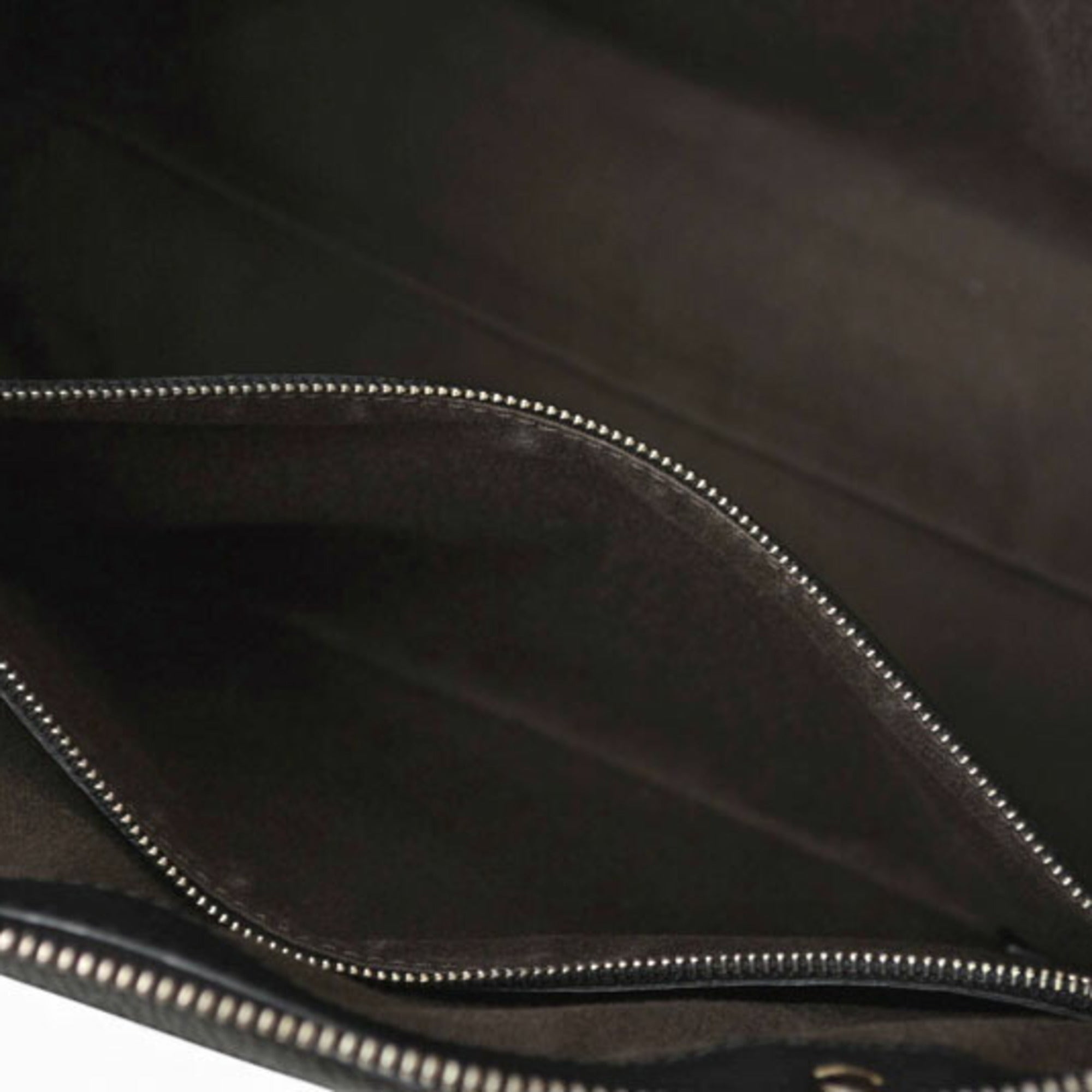 Bally Black Leather Shoulder Bag Tote Bag (Pre-Owned)