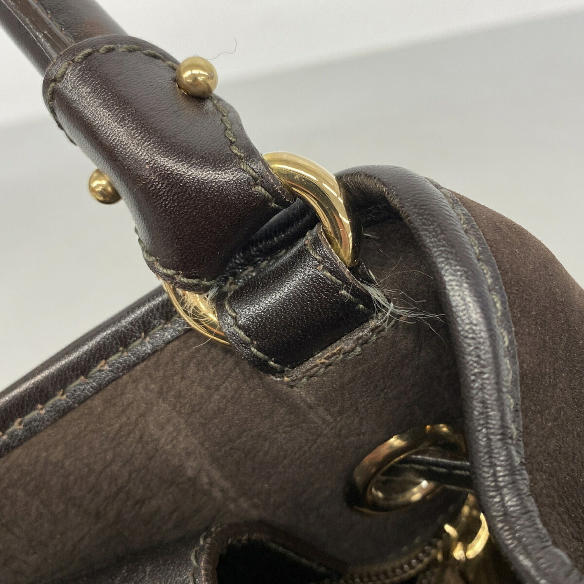 Salvatore Ferragamo Brown Leather Handbag (Pre-Owned)