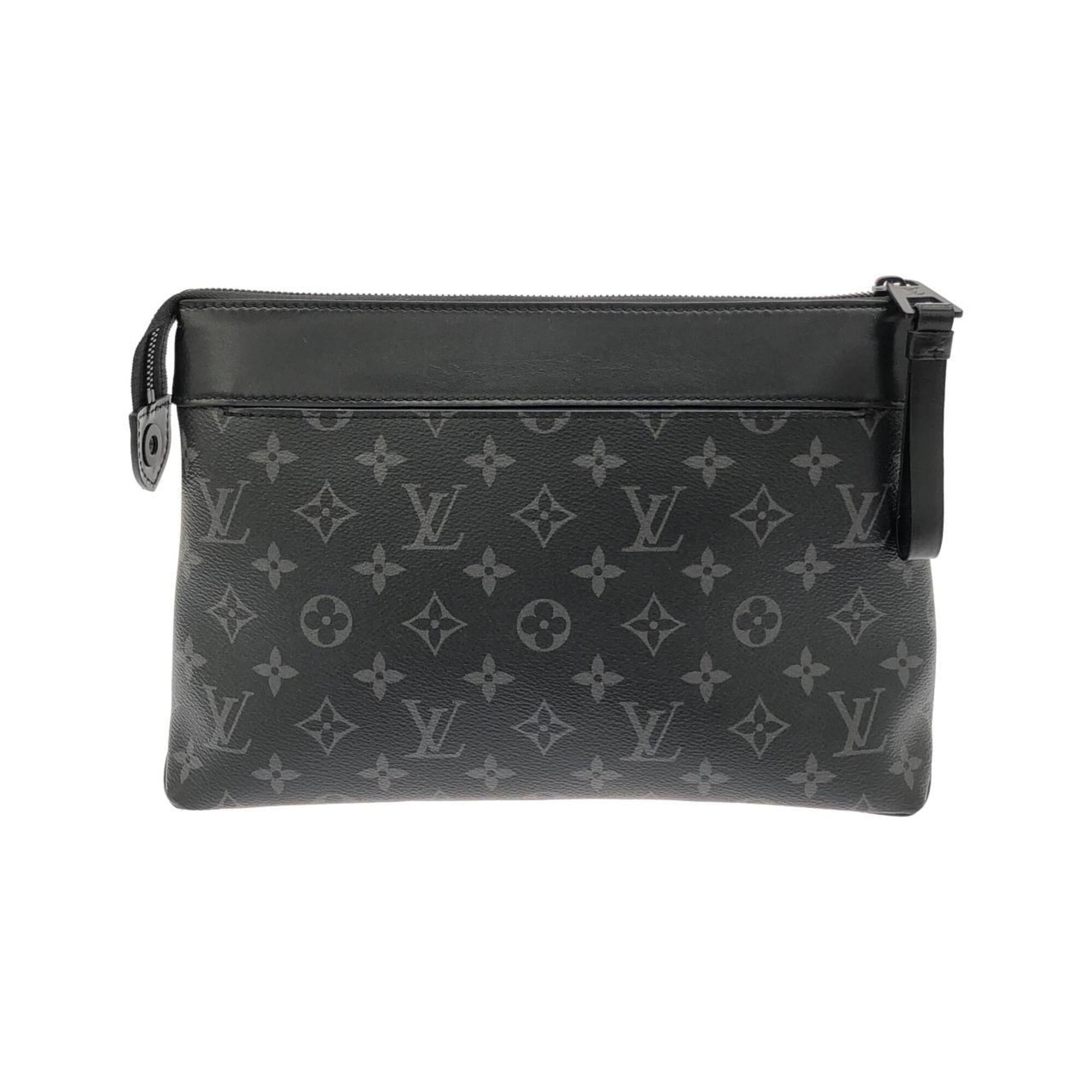 Louis Vuitton Black Coated Canvas Handbag Pochette (Pre-Owned)