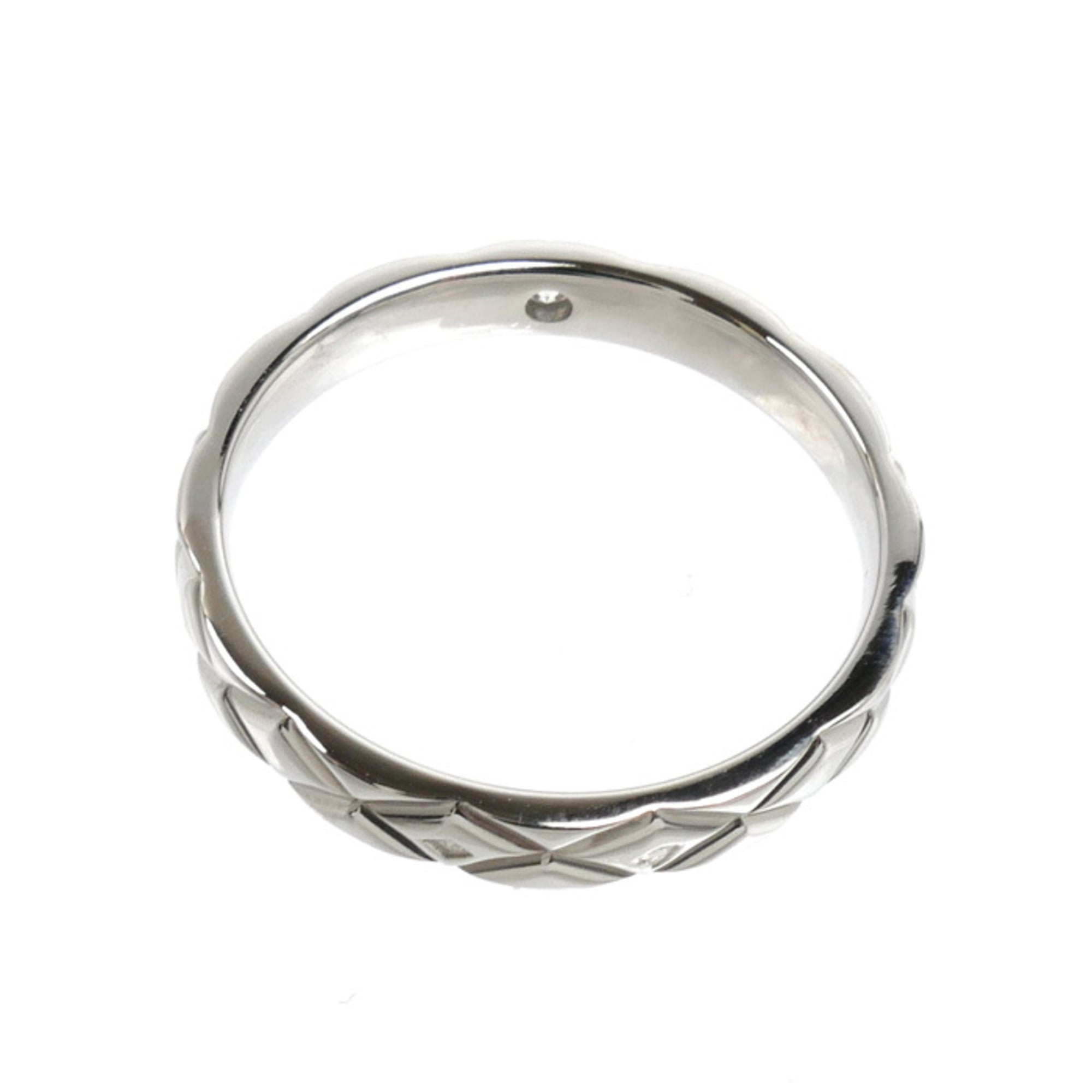 Chanel Platinum 950 Band Ring (Pre-Owned)