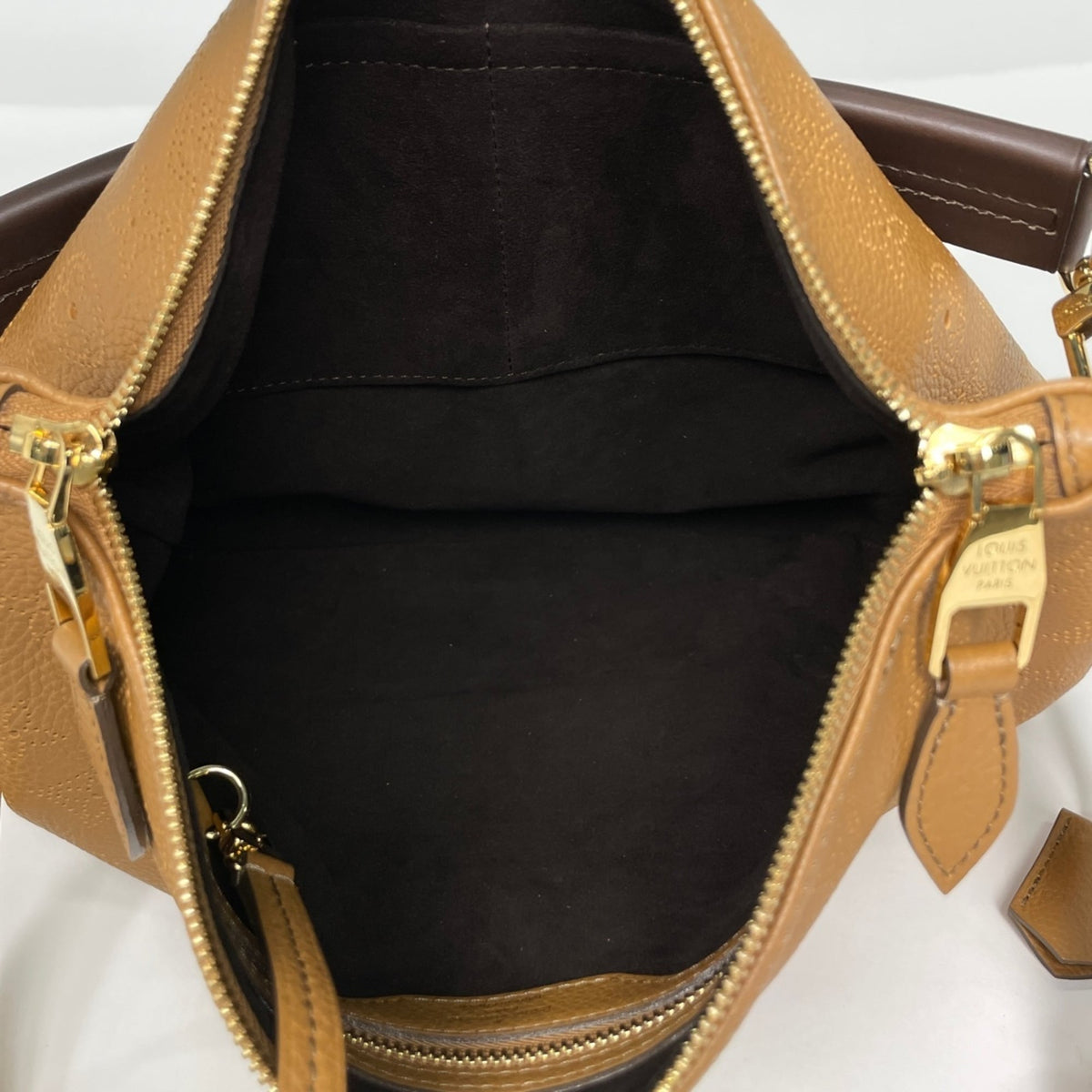 Louis Vuitton Caramel Monogram Mahina Leather Shoulder Bag (Pre-Owned)