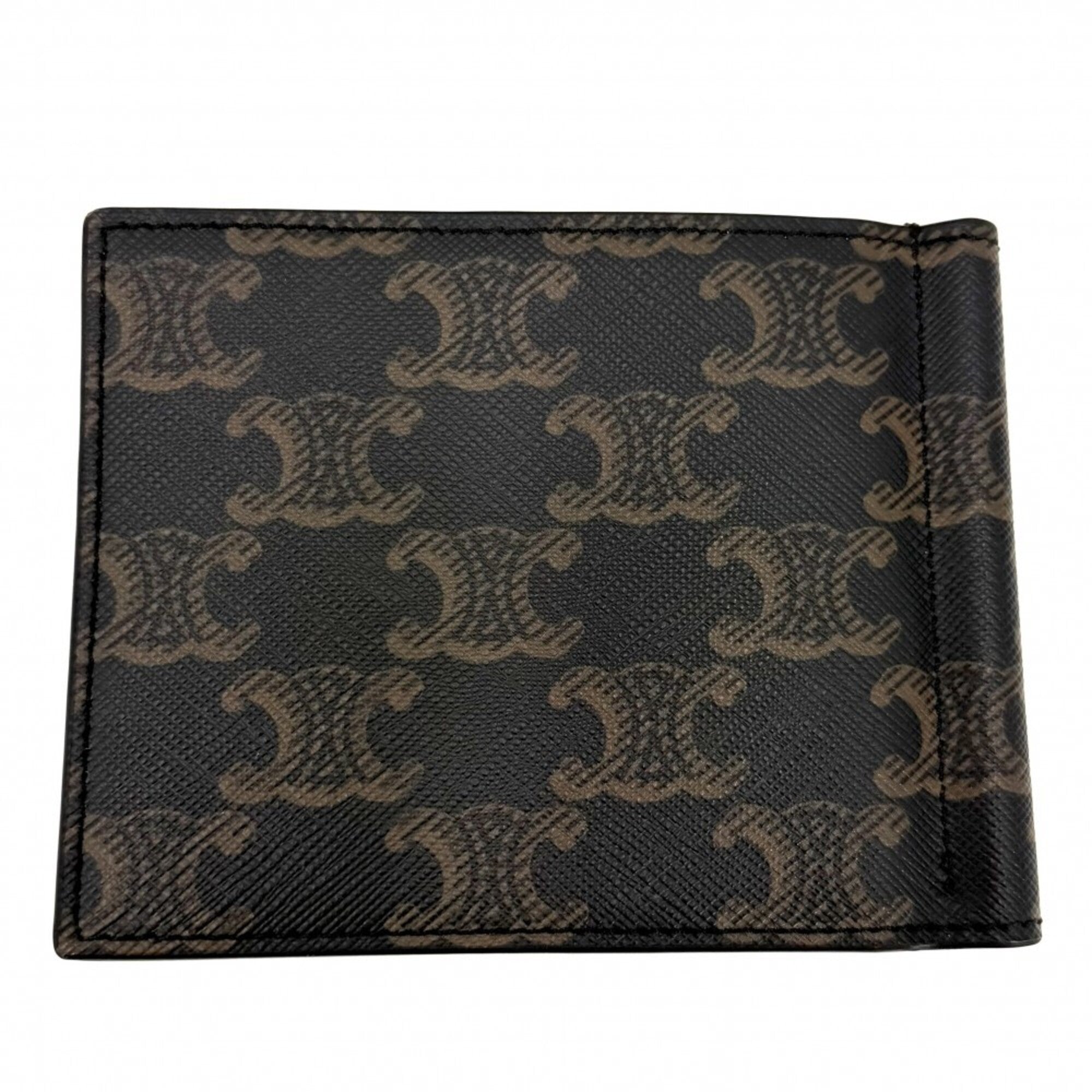 Celine Brown Leather Money Clip (Pre-Owned)