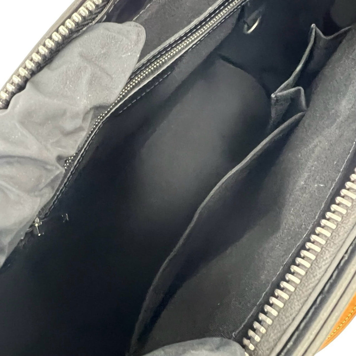 Louis Vuitton Black Leather Handbag Tote Bag (Pre-Owned)
