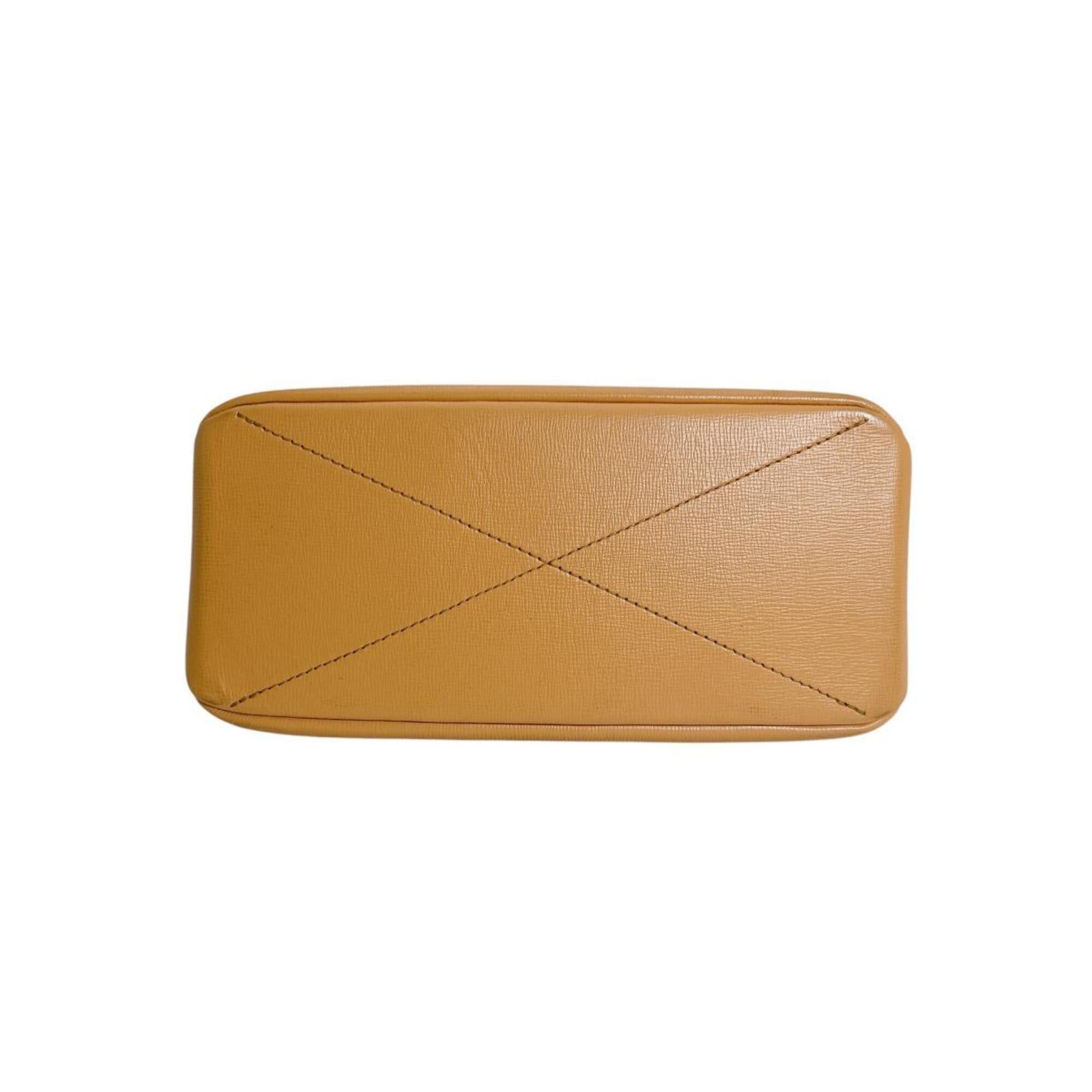 Louis Vuitton Saffron Yellow Leather Handbag Tote Bag (Pre-Owned)