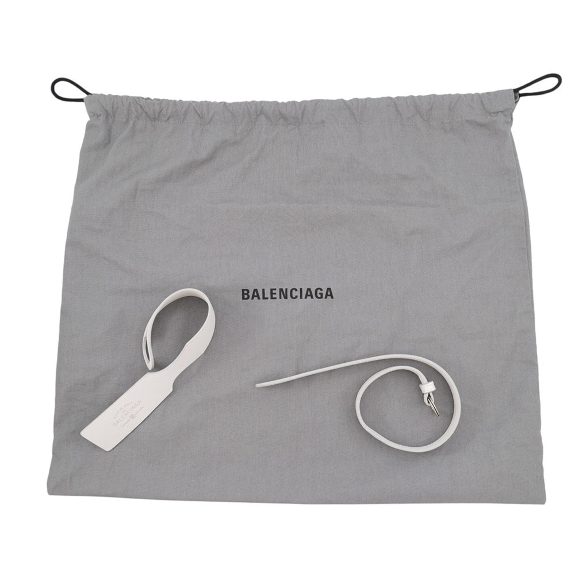 Balenciaga White Leather Handbag Shoulder Bag (Pre-Owned)