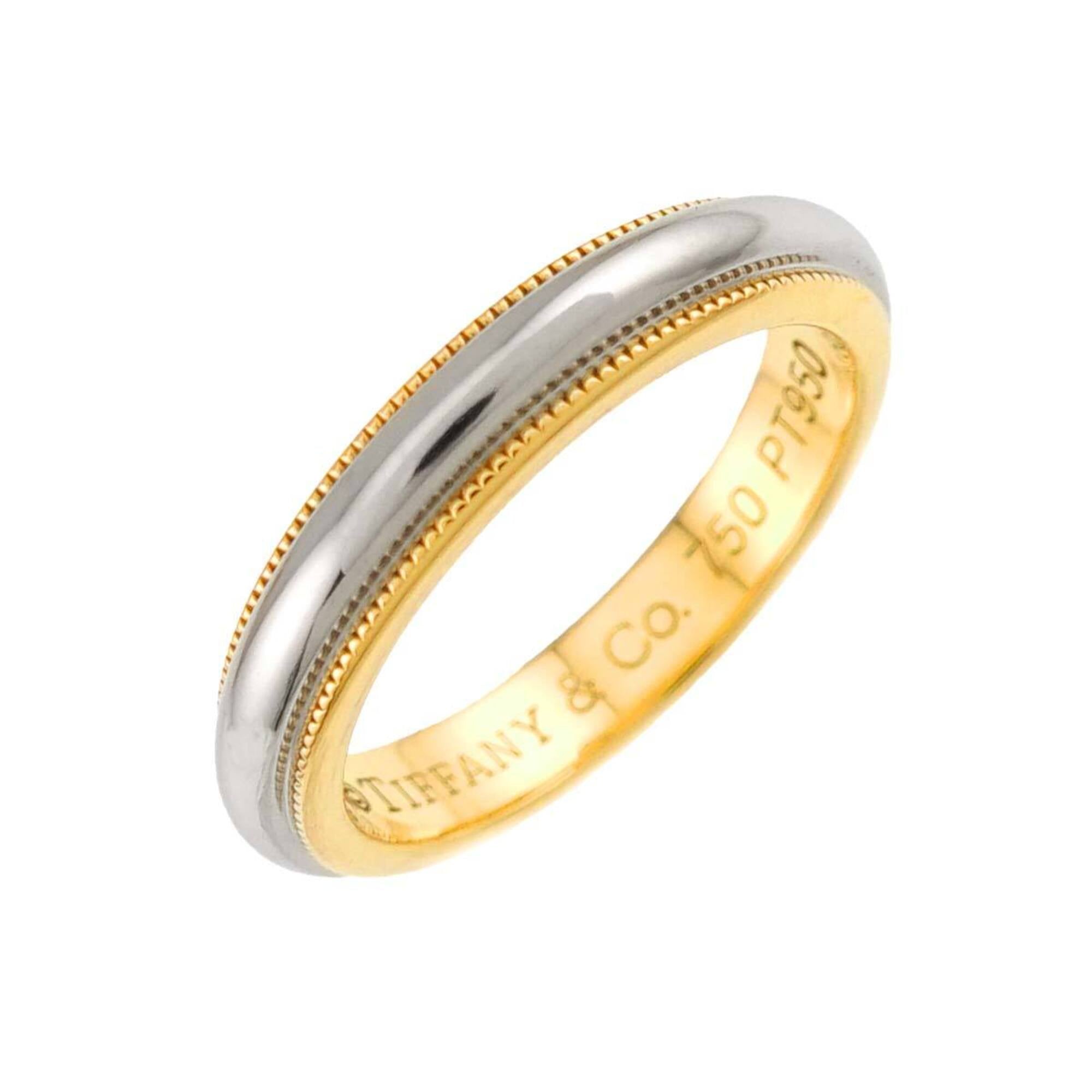 Tiffany Yellow Gold (18K) Platinum 950 Band Ring (Pre-Owned)