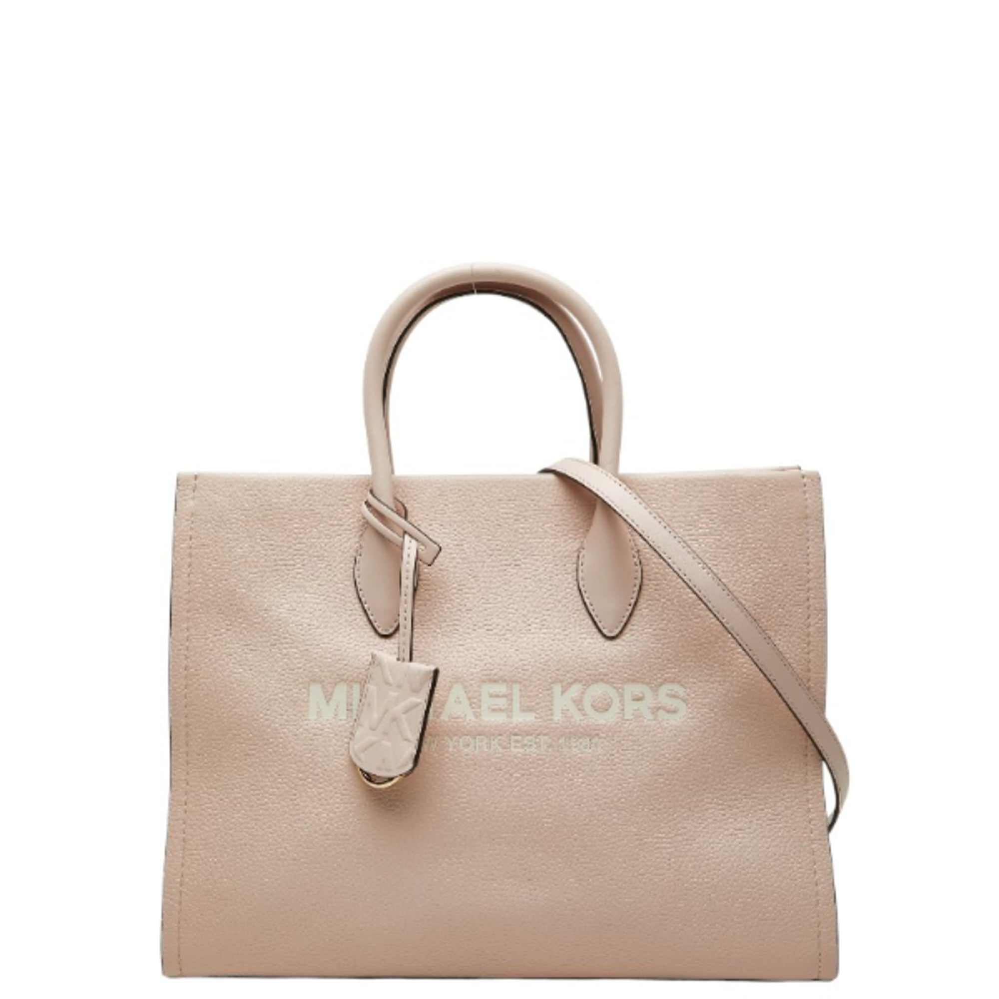 Michael Kors Light Pink Leather Handbag Shoulder Bag (Pre-Owned)