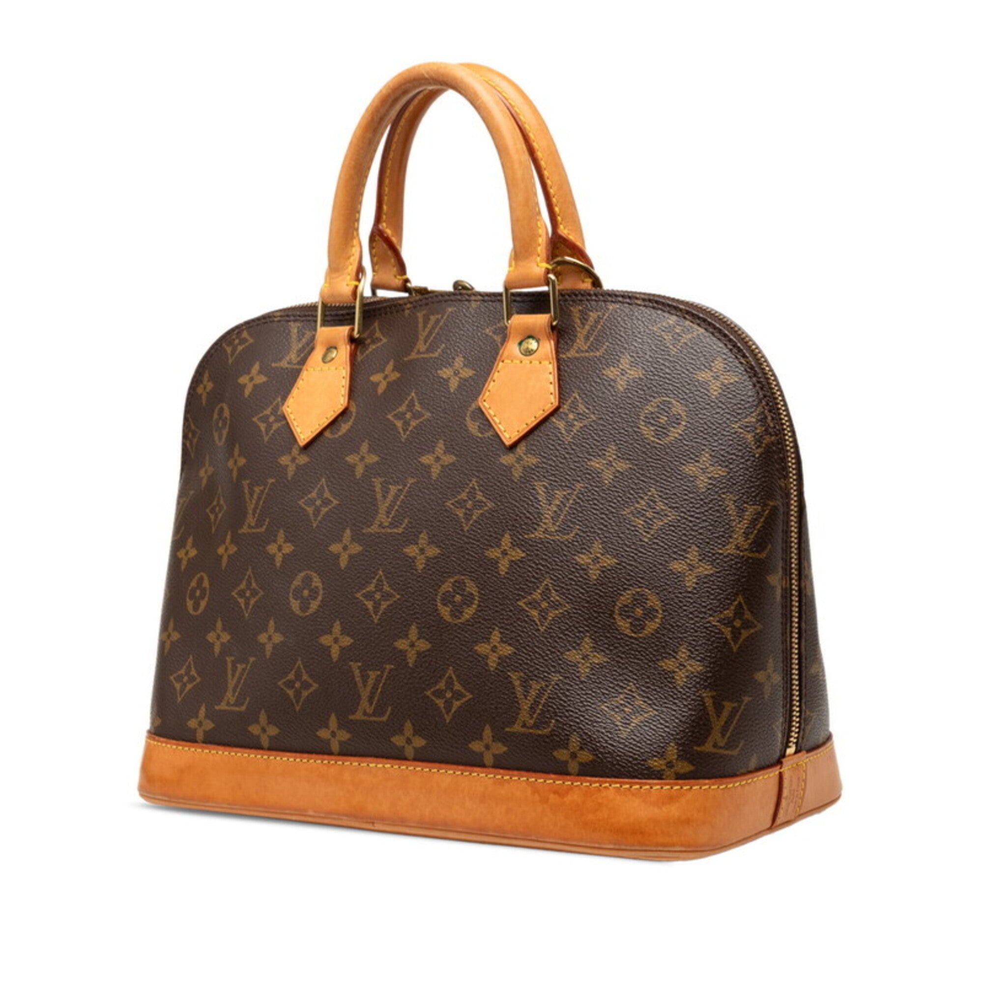 Louis Vuitton Brown Pvc Leather Handbag (Pre-Owned)