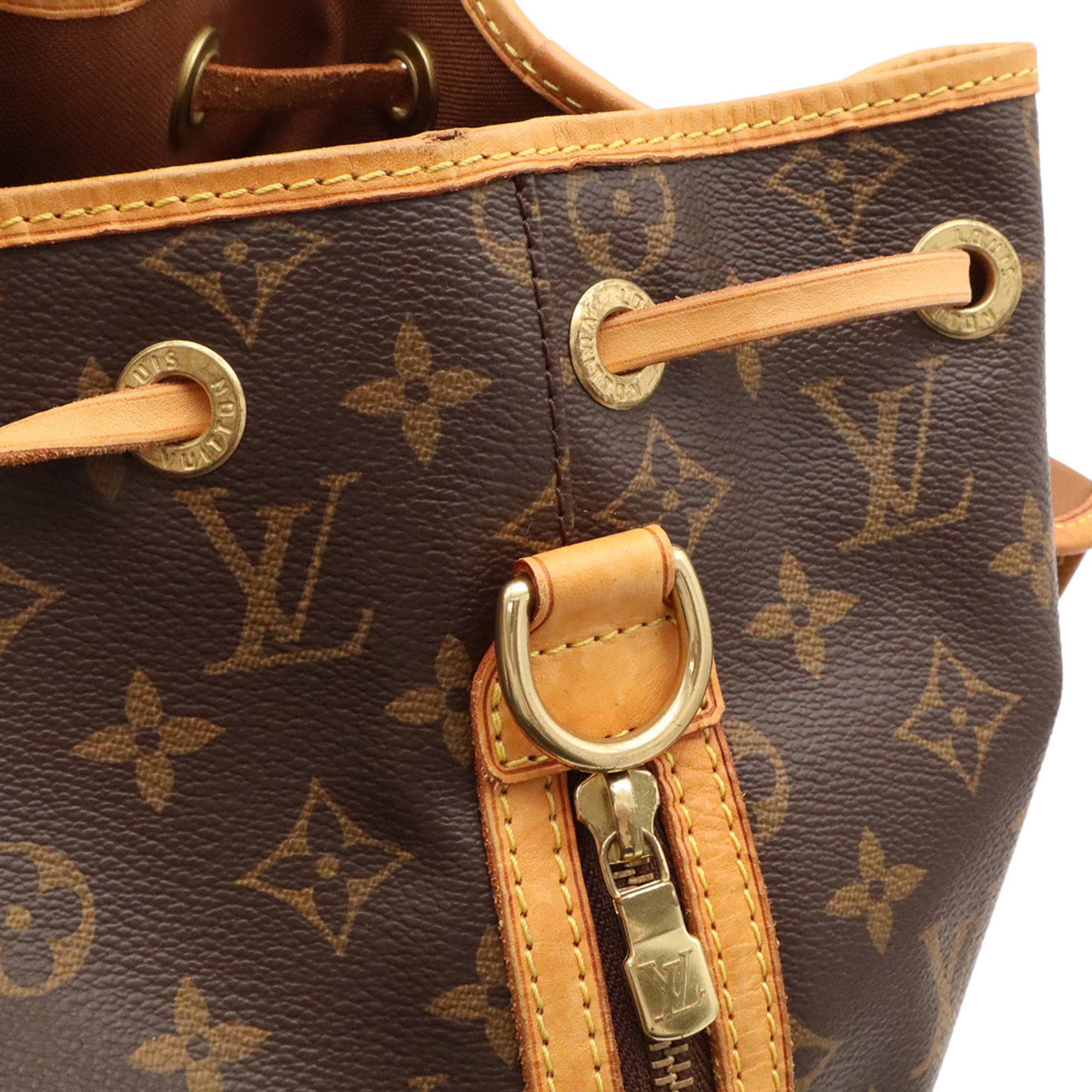 Louis Vuitton Brown Monogram Canvas Pvc Coated Canvas Backpack Shoulder Bag (Pre-Owned)