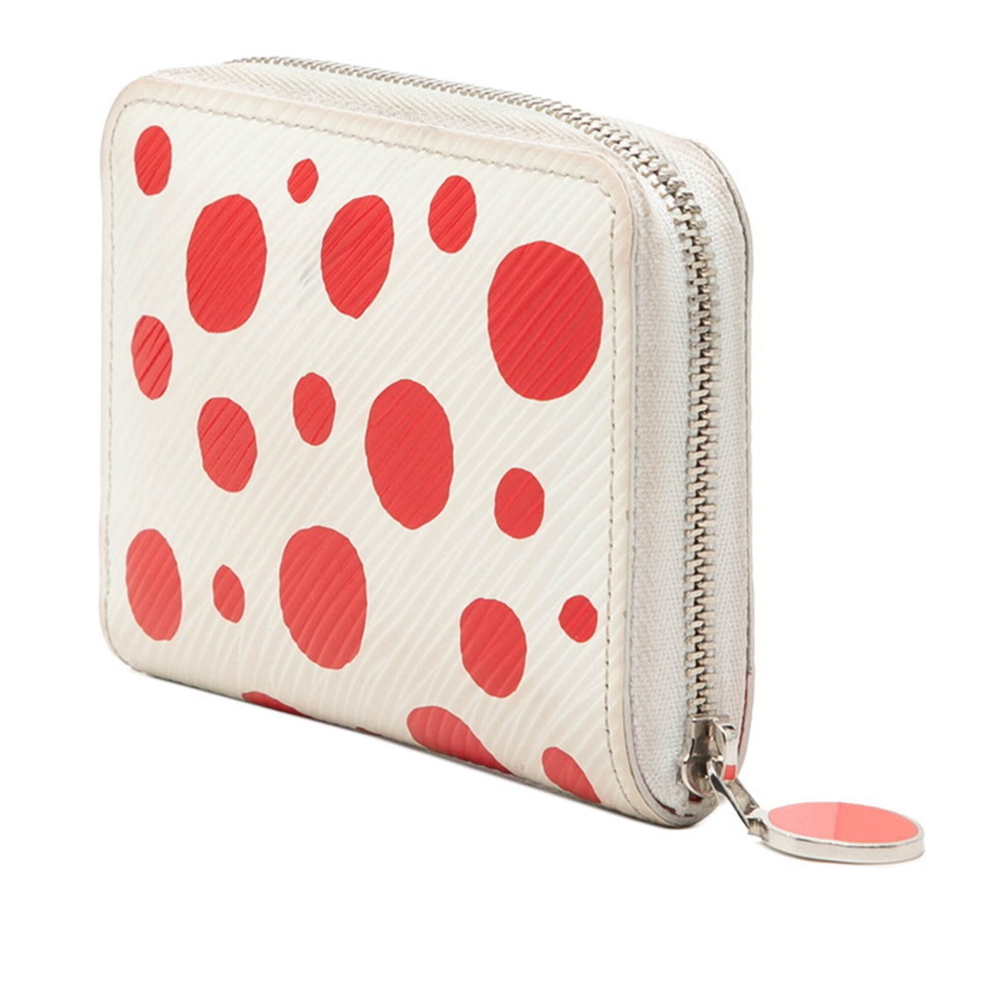 Louis Vuitton Epi Red Color White Leather Long Wallet (Bi-Fold) (Pre-Owned)