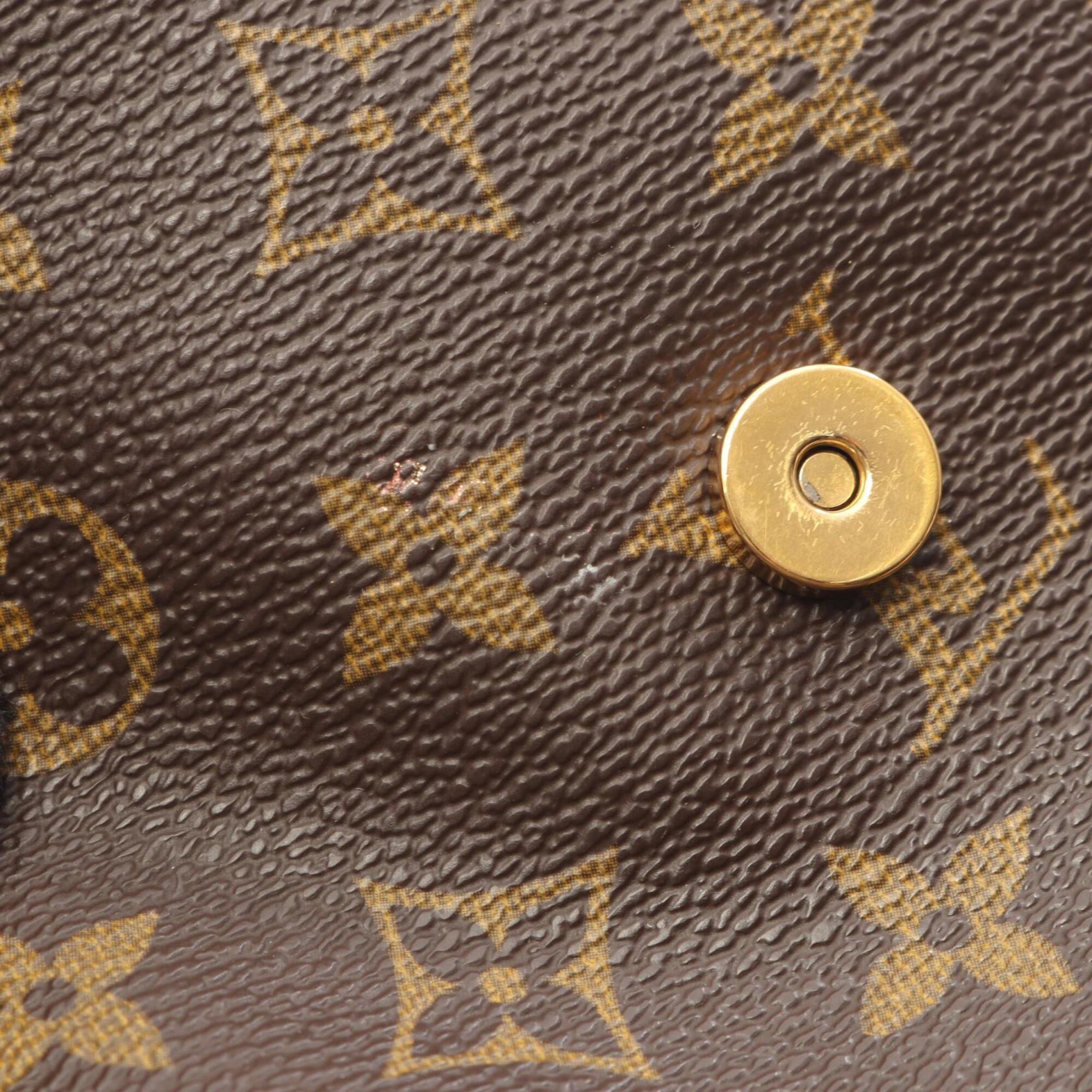Louis Vuitton Monogram Brown Coated Canvas Leather Shoulder Bag (Pre-Owned)
