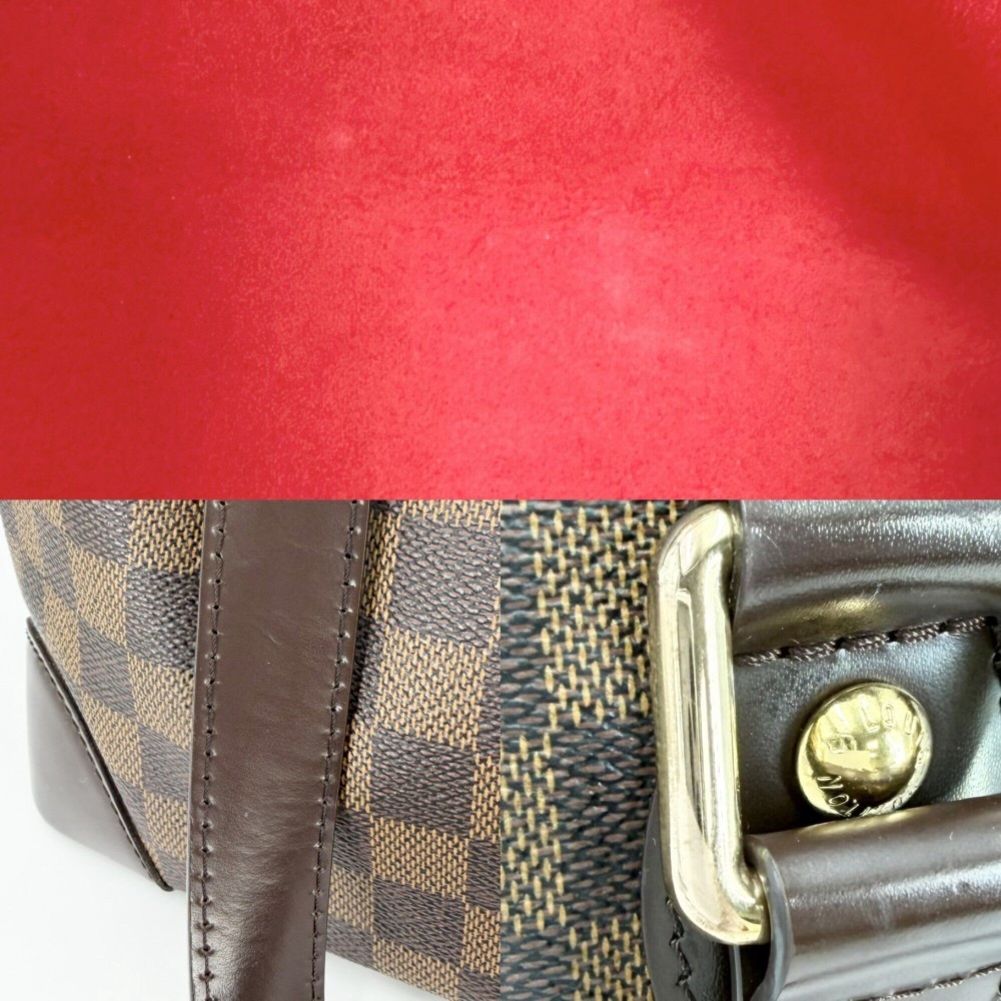Louis Vuitton Brown Damier Canvas Handbag Tote Bag (Pre-Owned)