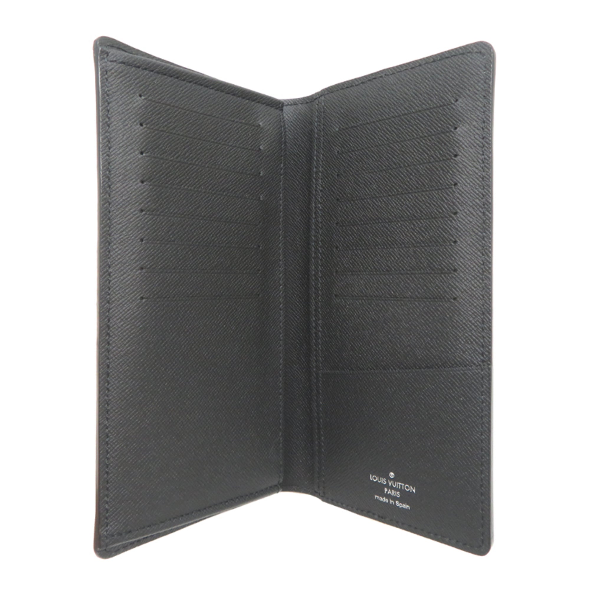 Louis Vuitton Black Gray Long Wallet (Bi-Fold) (Pre-Owned)