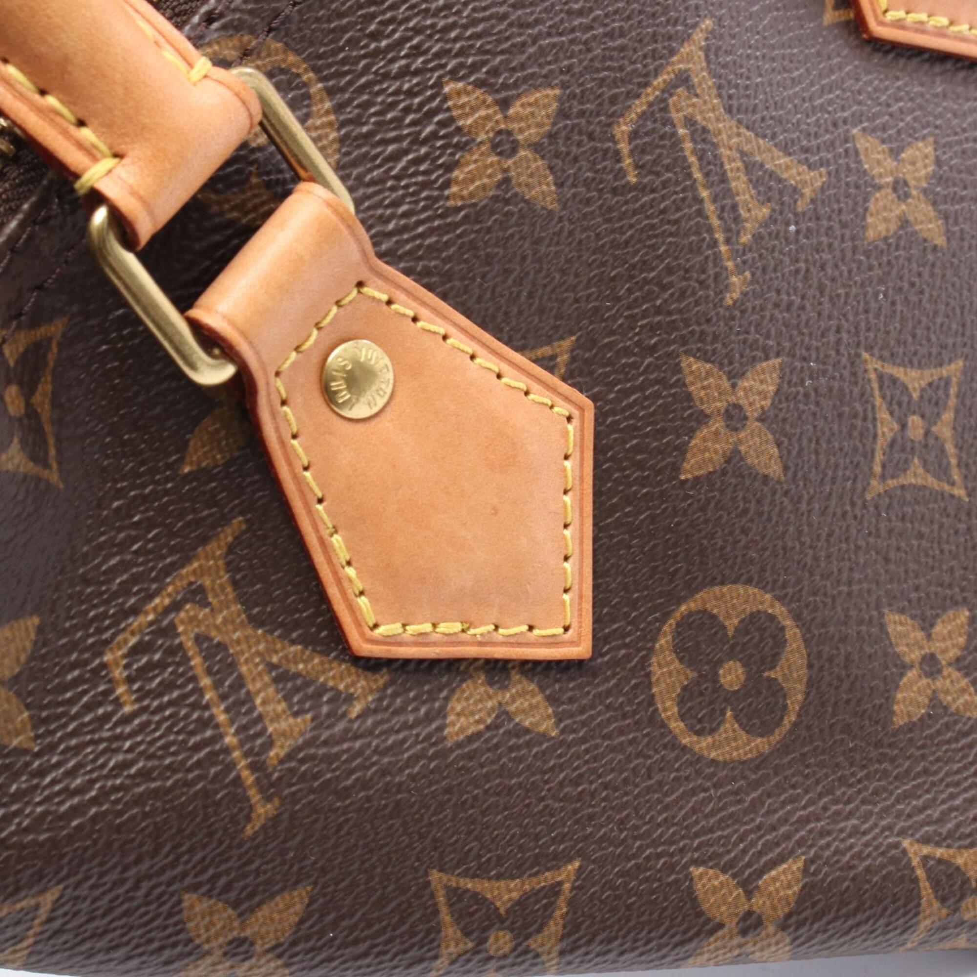 Louis Vuitton Brown Pvc Coated Canvas Leather Handbag (Pre-Owned)
