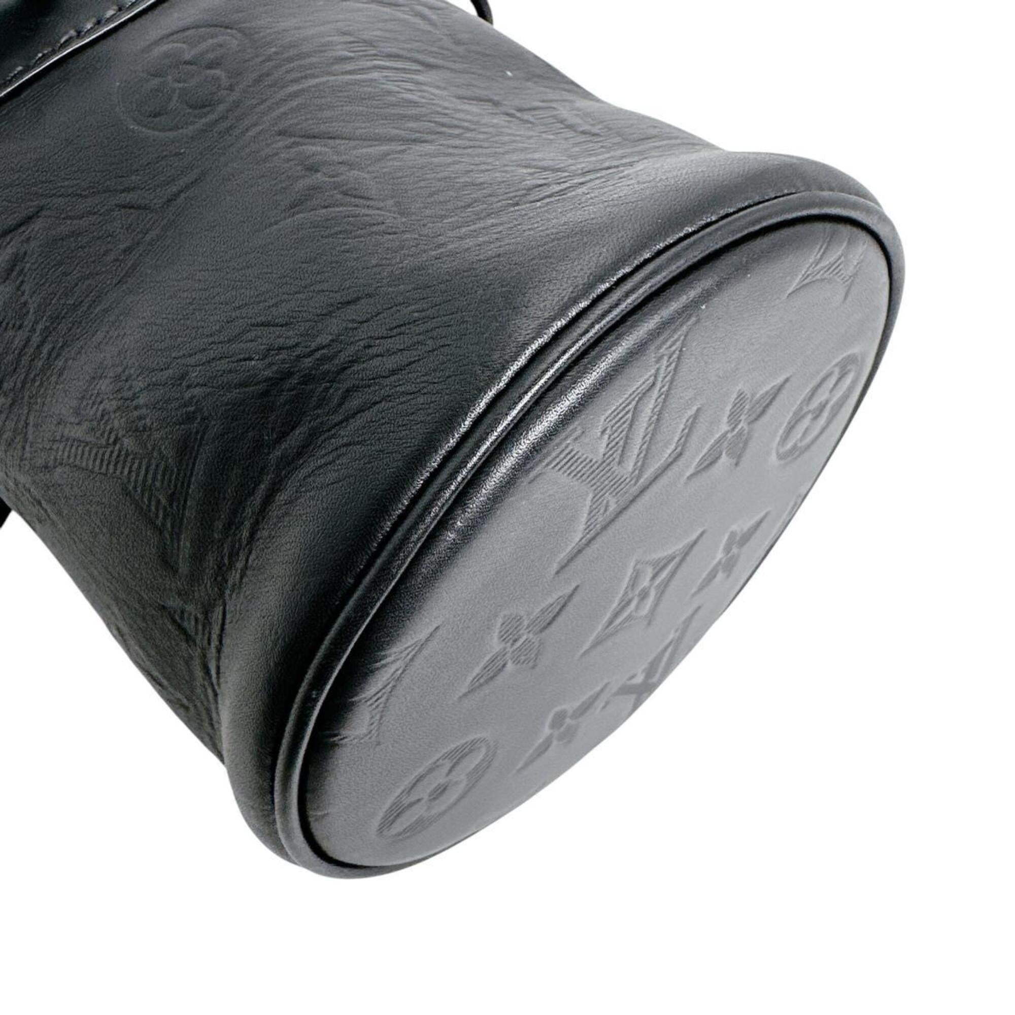 Louis Vuitton Black Leather Shoulder Bag (Pre-Owned)