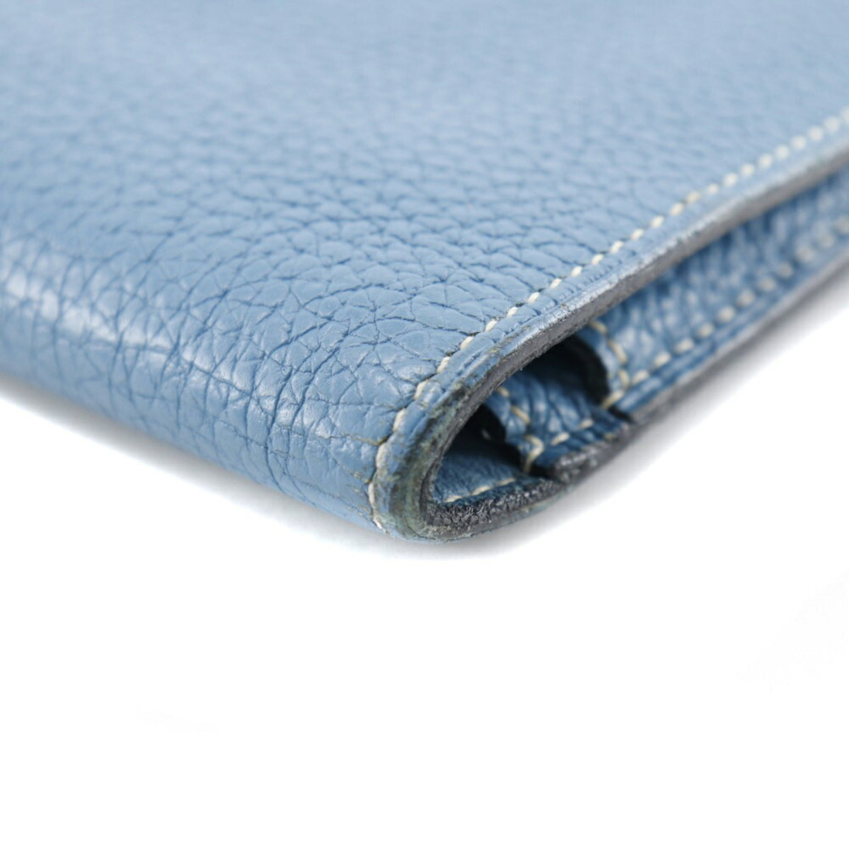 Hermes Dogon Blue Togo Leather Long Wallet (Bi-Fold) (Pre-Owned)