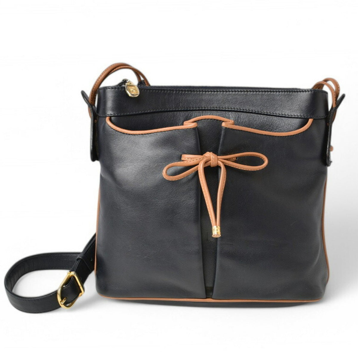 Celine Dark Navy Leather Shoulder Bag (Pre-Owned)
