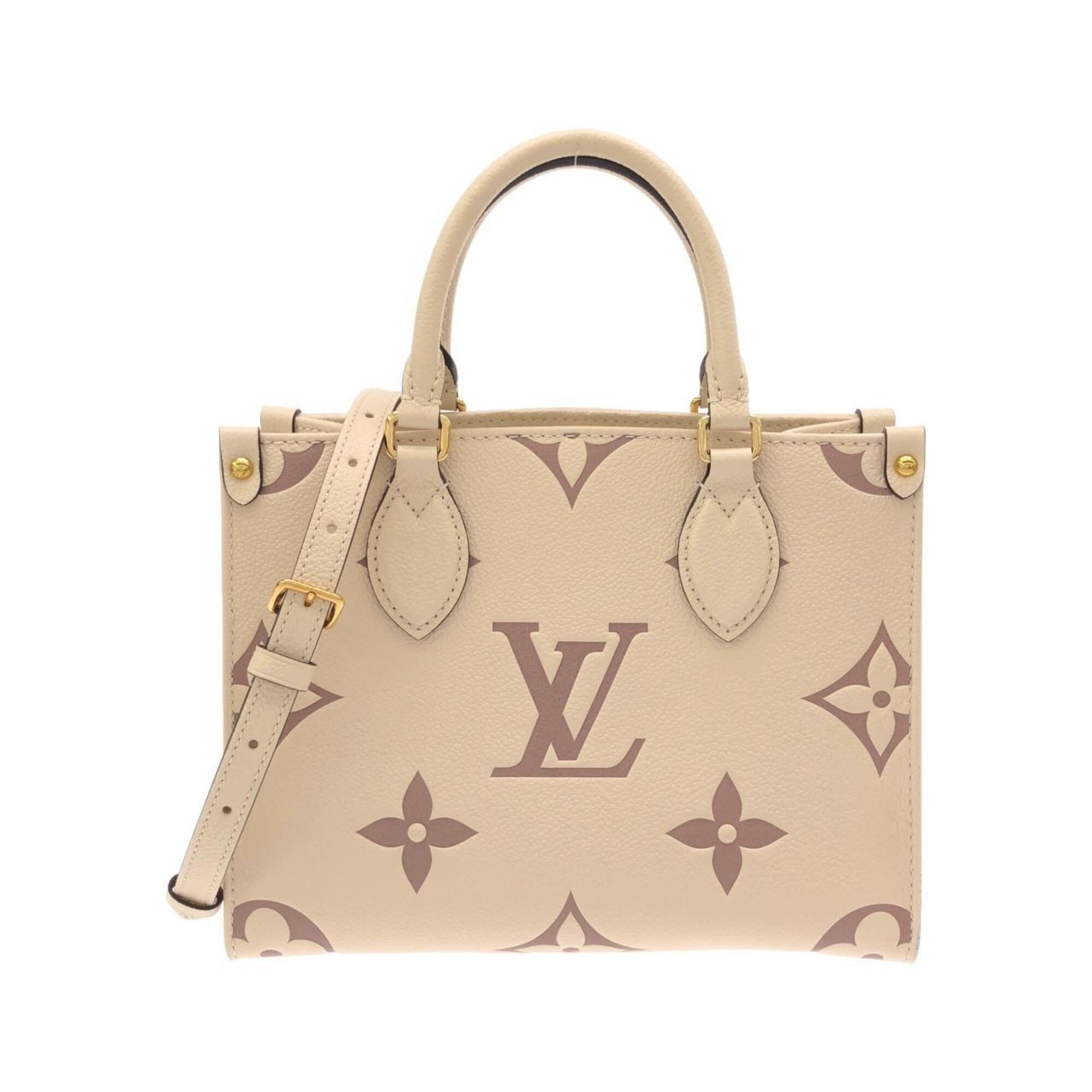 Louis Vuitton Beige Leather Handbag (Pre-Owned)