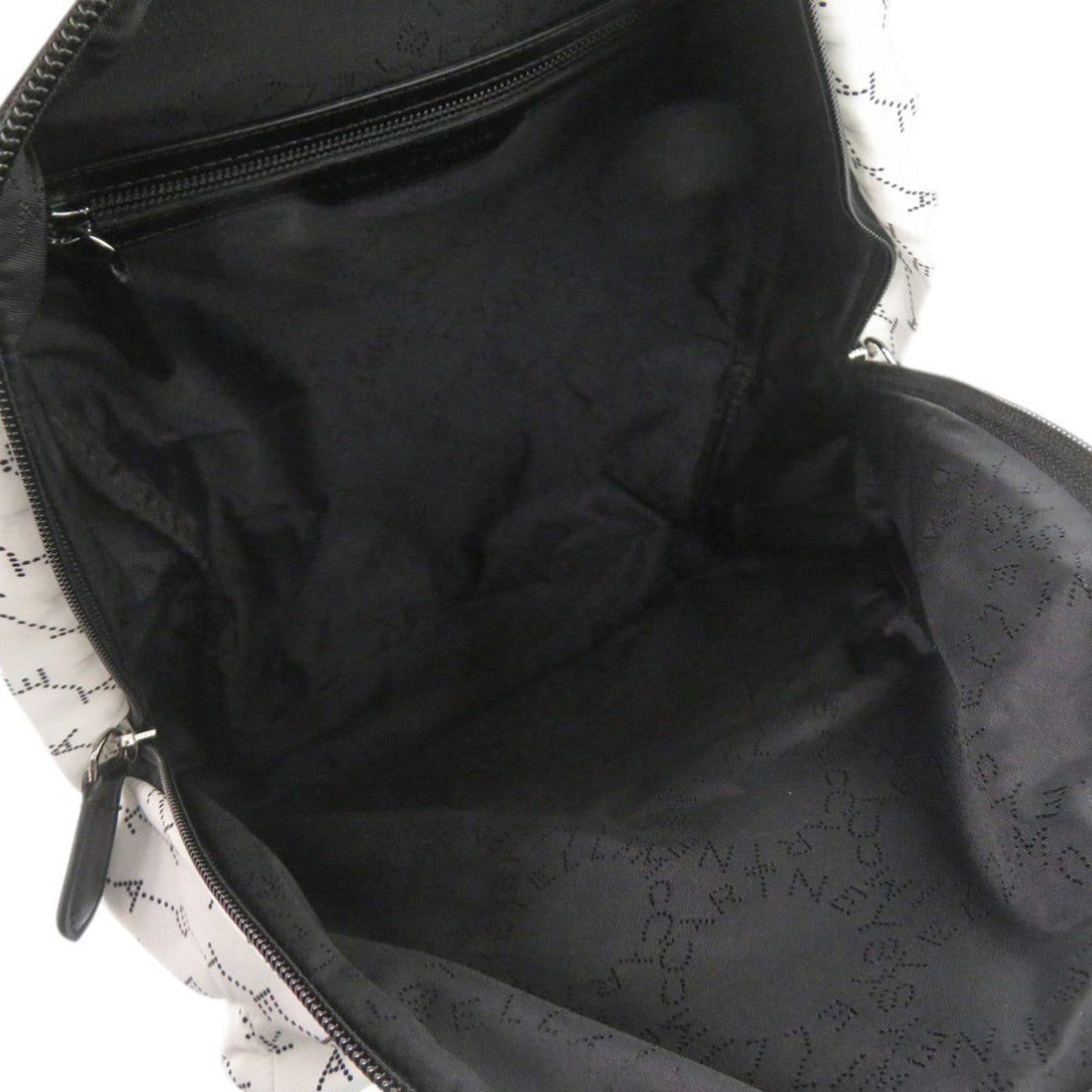 Stella Mccartney Black White Nylon Backpack (Pre-Owned)