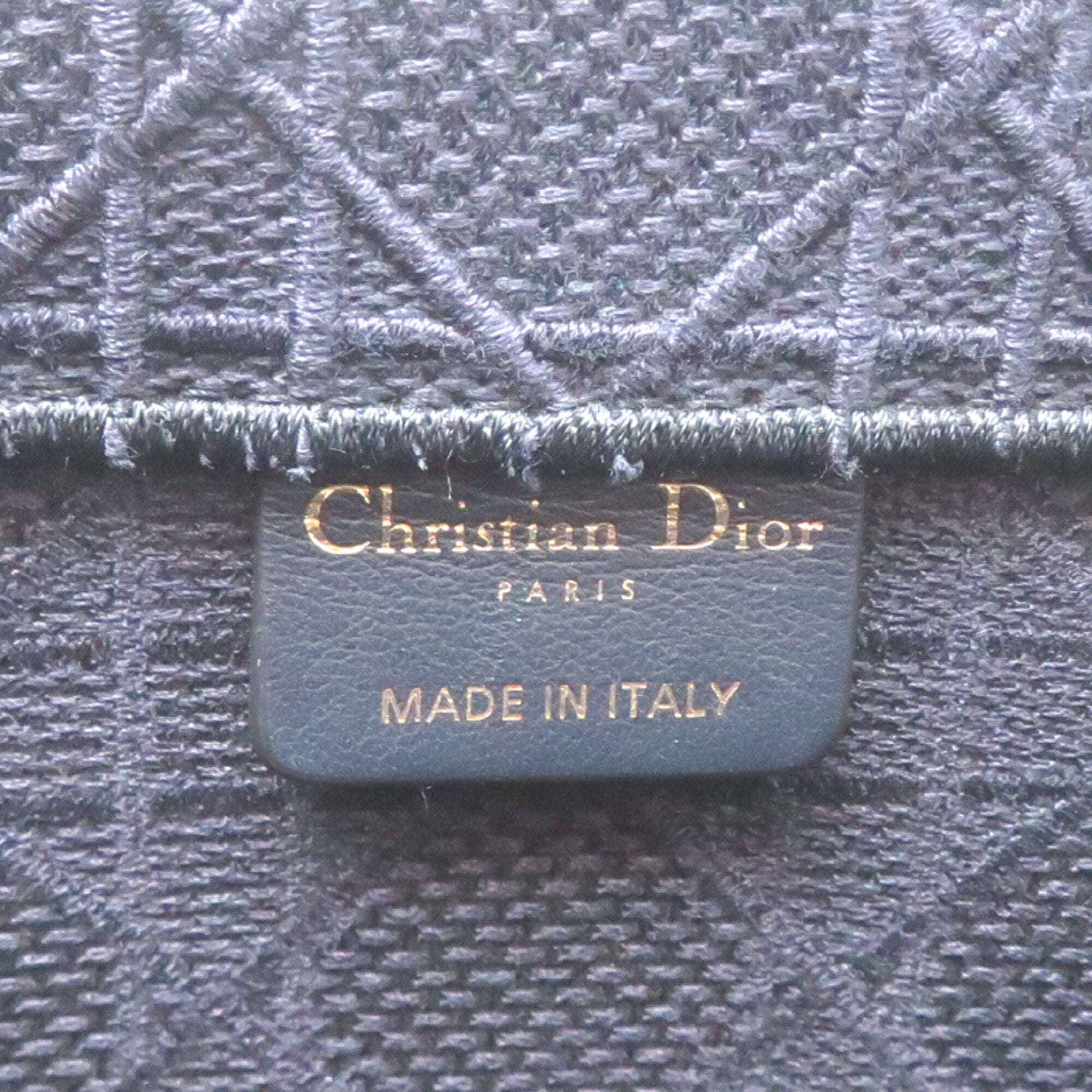 Christian Dior Navy Canvas Tote Bag (Pre-Owned)