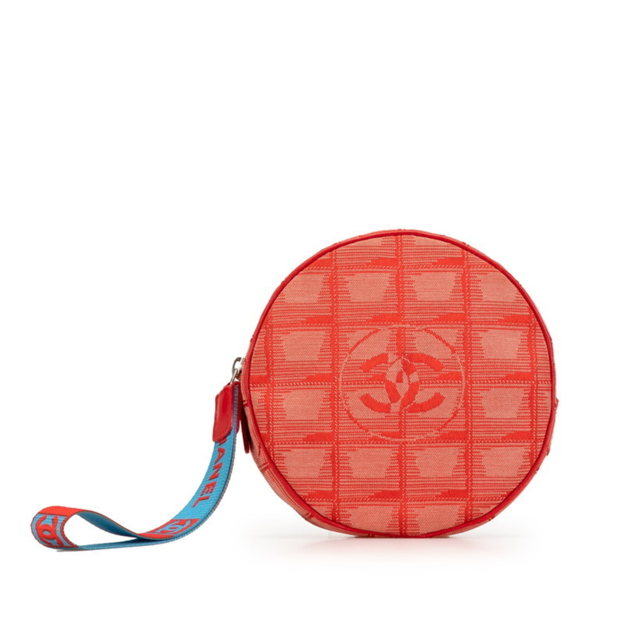 Chanel New Travel Line Red Color New Travel Line Pouch (Pre-Owned)
