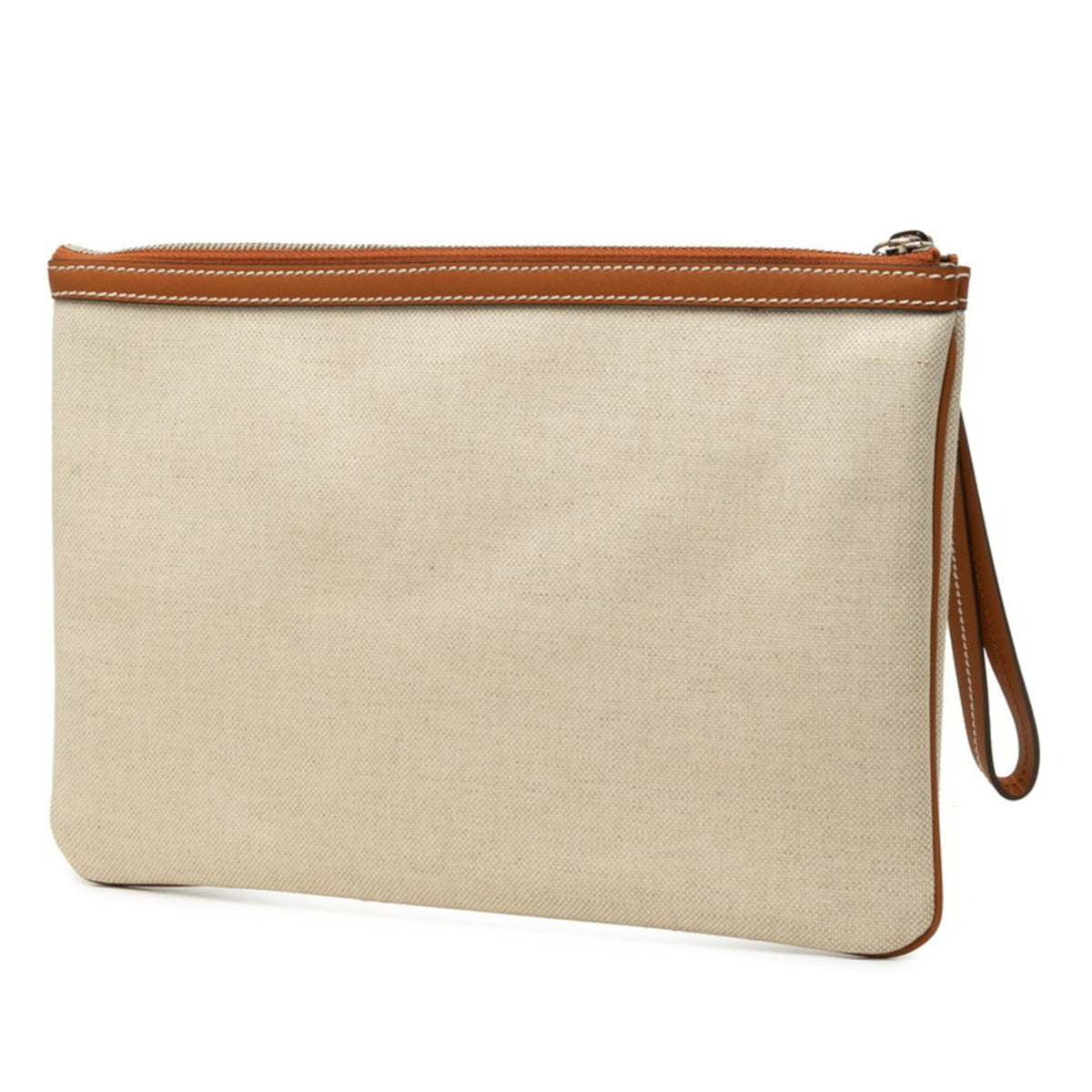 Gucci Beige Brown Gg Supreme Clutch Bag Handbag Pouch (Pre-Owned)