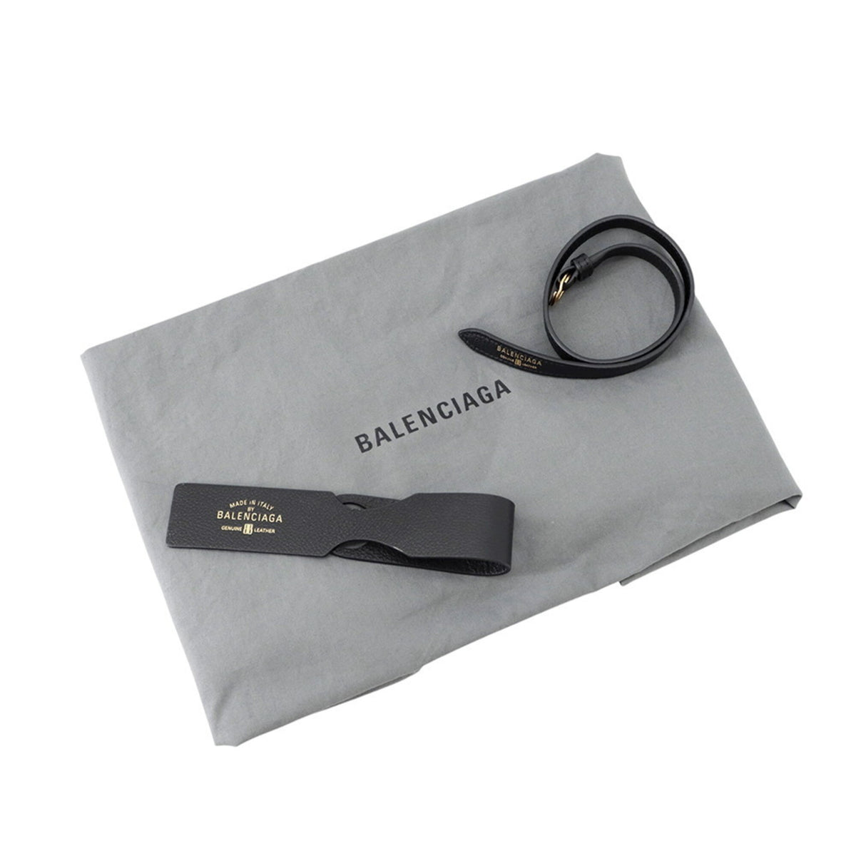 Balenciaga Black Leather Handbag Shoulder Bag (Pre-Owned)