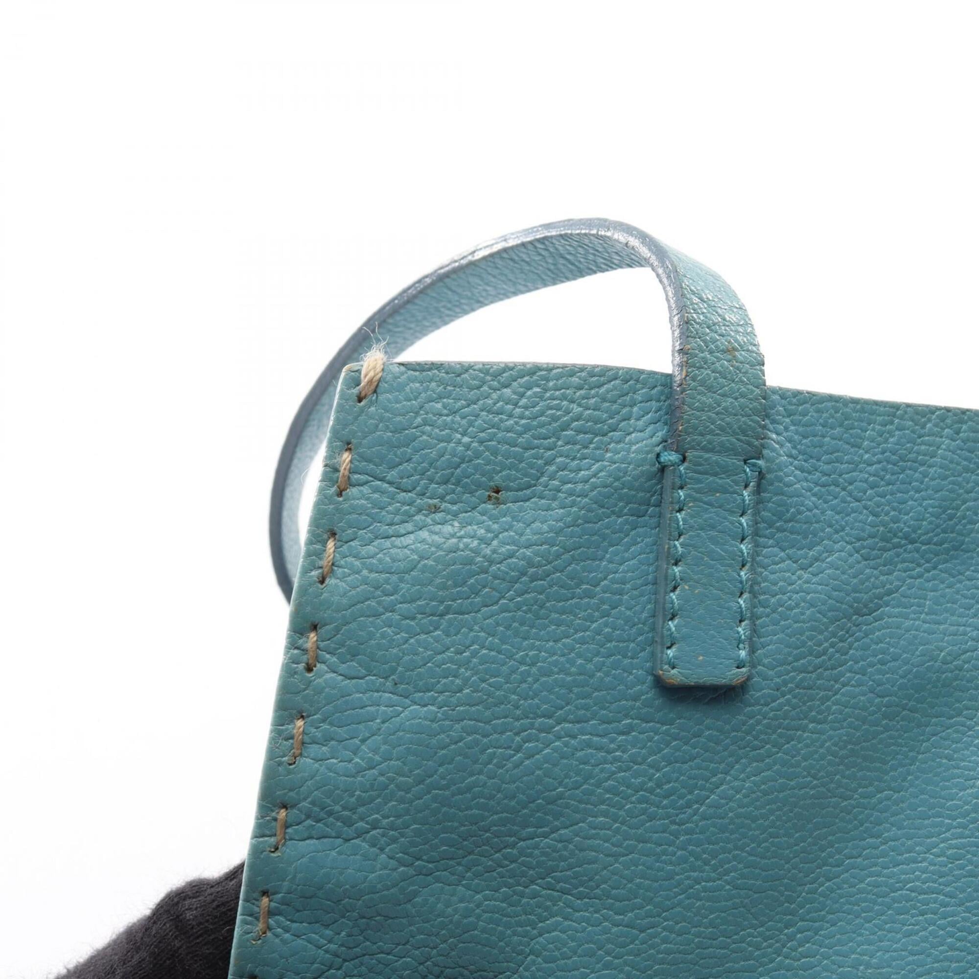 Miu Miu Blue Leather Handbag (Pre-Owned)