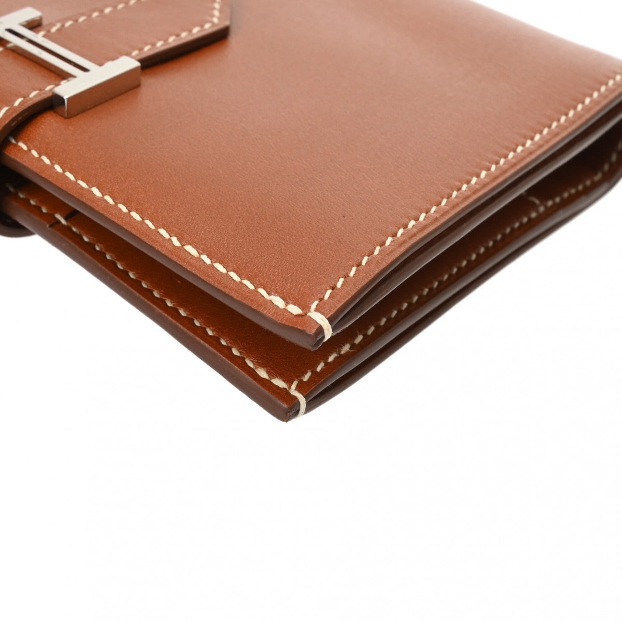 Hermes Fauve Leather Wallet (Bi-Fold) (Pre-Owned)