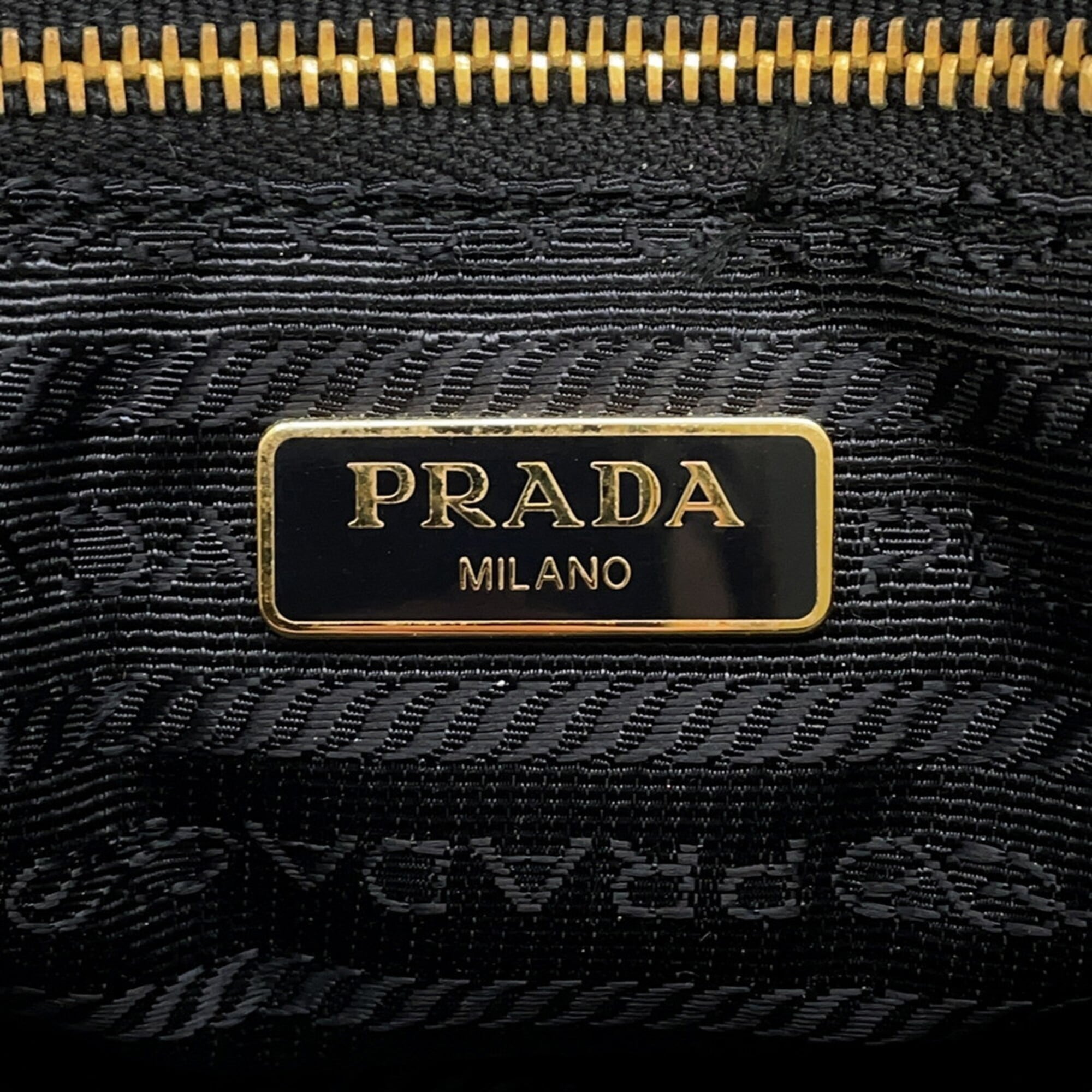 Prada Black Denim Handbag Pouch (Pre-Owned)