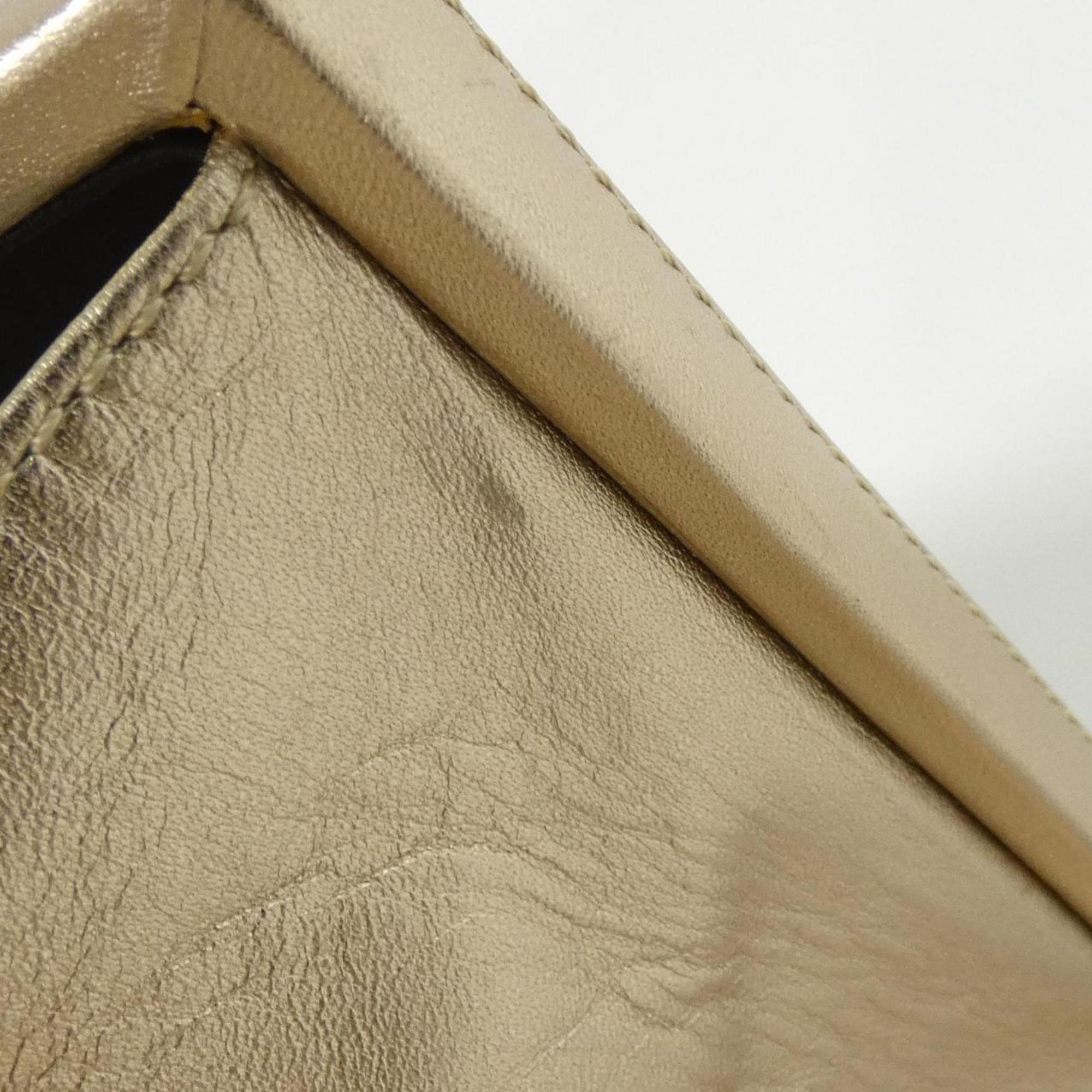 Loewe Gold Leather Handbag (Pre-Owned)