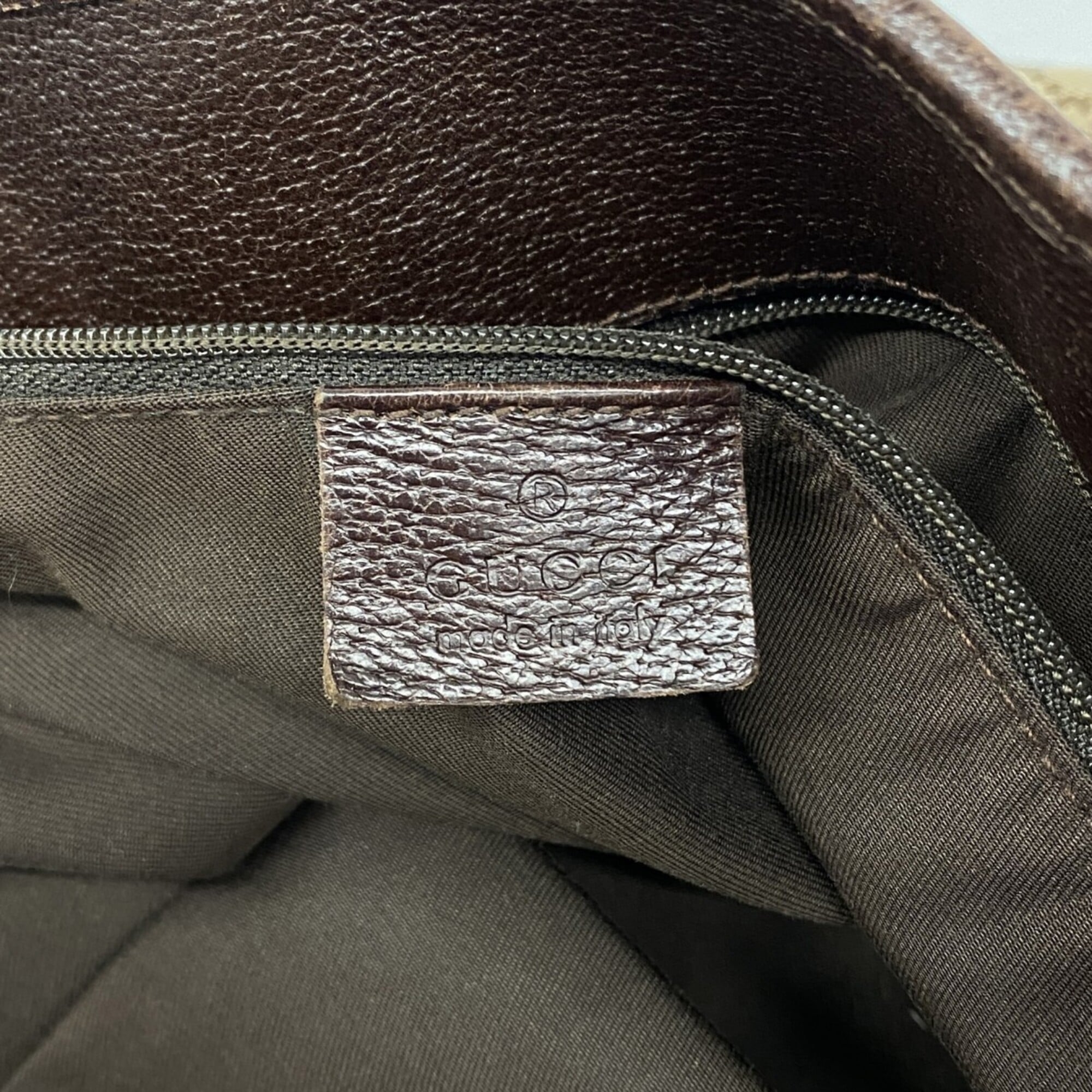 Gucci Brown Canvas Tote Bag (Pre-Owned)