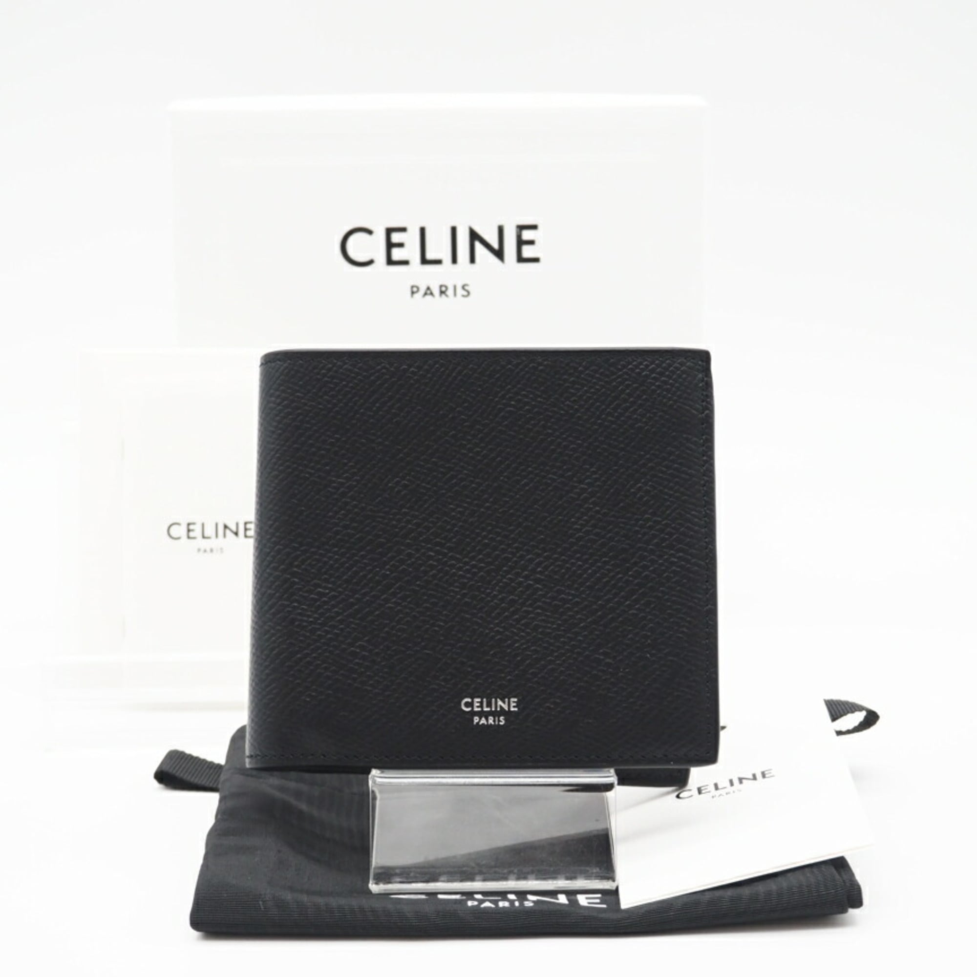 Celine Black Leather Wallet (Bi-Fold) (Pre-Owned)