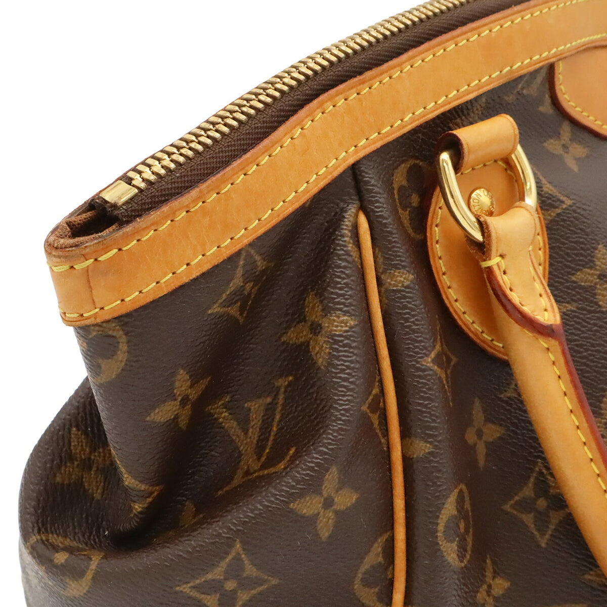 Louis Vuitton Brown Monogram Handbag Tote Bag (Pre-Owned)