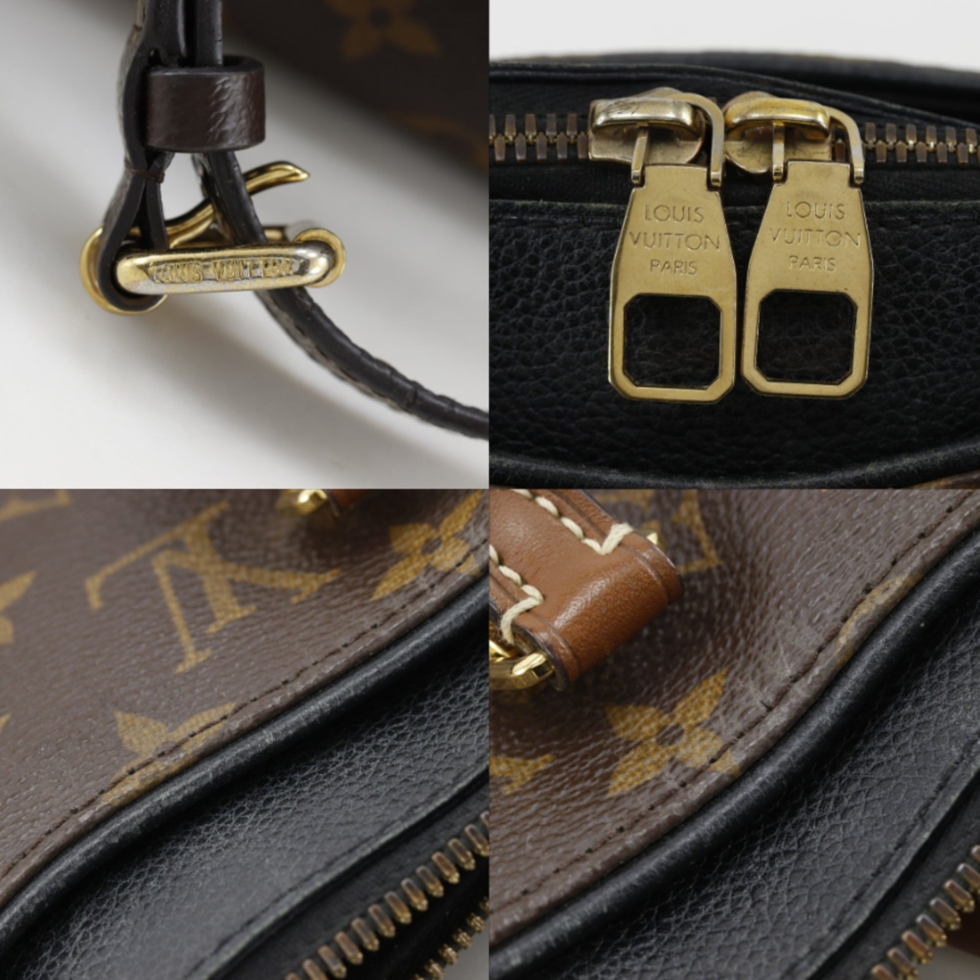 Louis Vuitton Black Brown Monogram Noir Monogram Handbag (Pre-Owned)