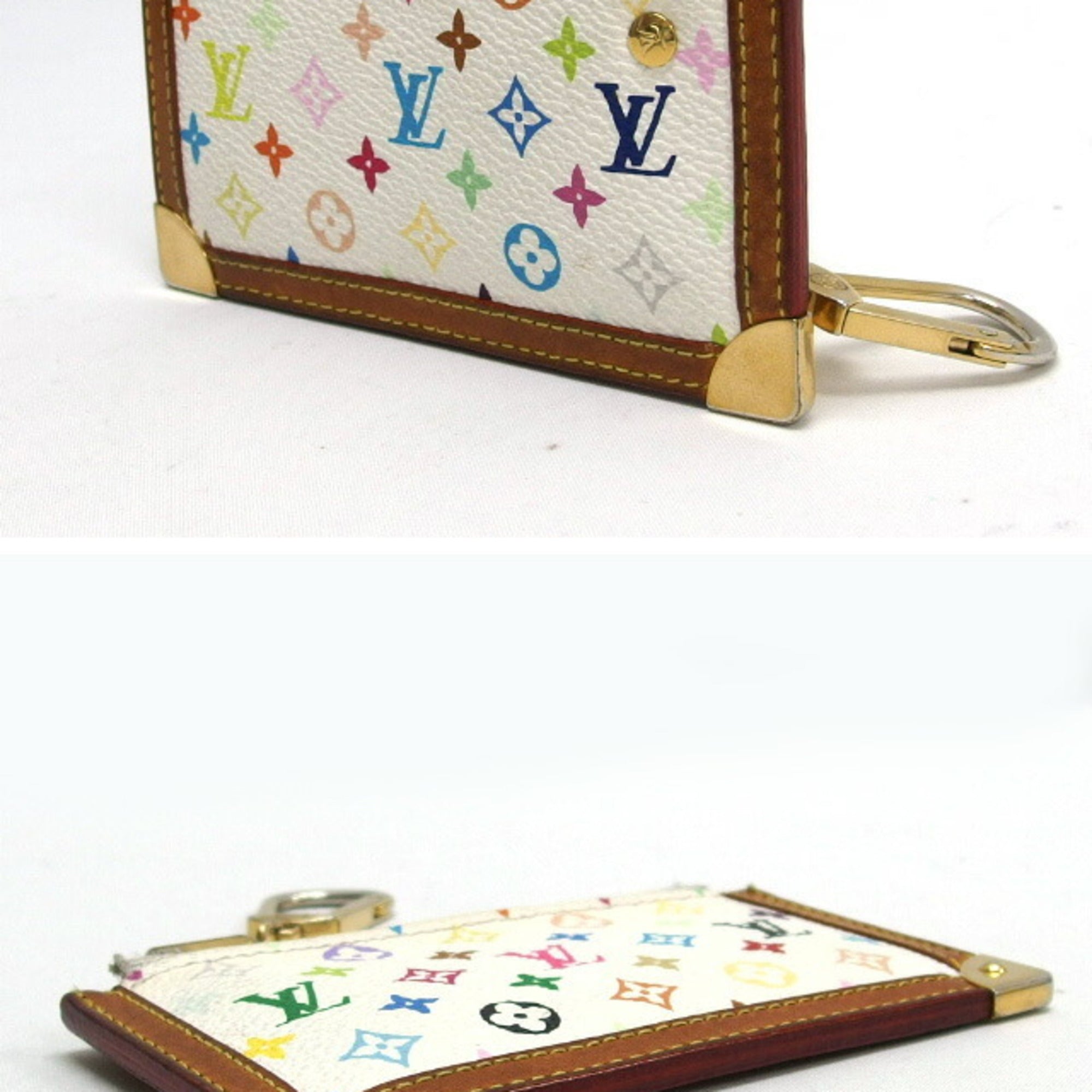 Louis Vuitton Monogram Multicolore Blanc White Monogram Multicolore Coin Purse/Coin Case (Pre-Owned)