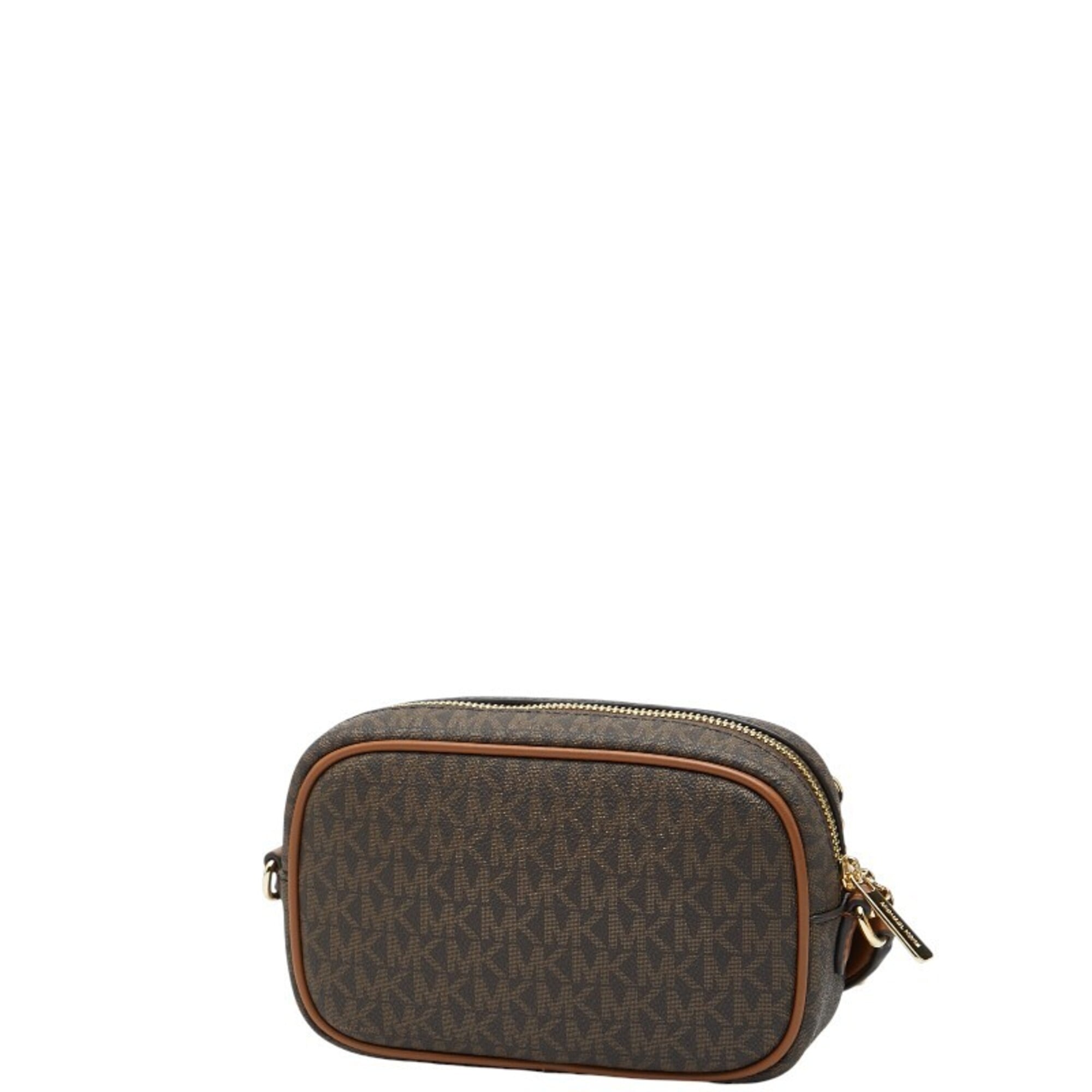 Michael Kors Brown Pvc Leather Pouch Shoulder Bag (Pre-Owned)