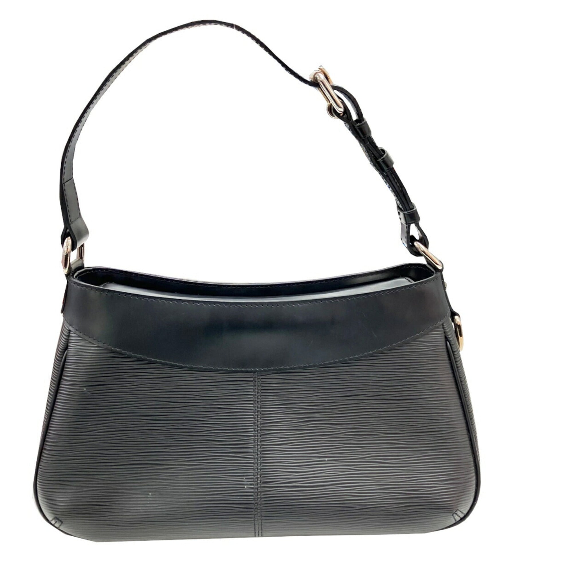Louis Vuitton Black Noir Epi Leather Shoulder Bag (Pre-Owned)
