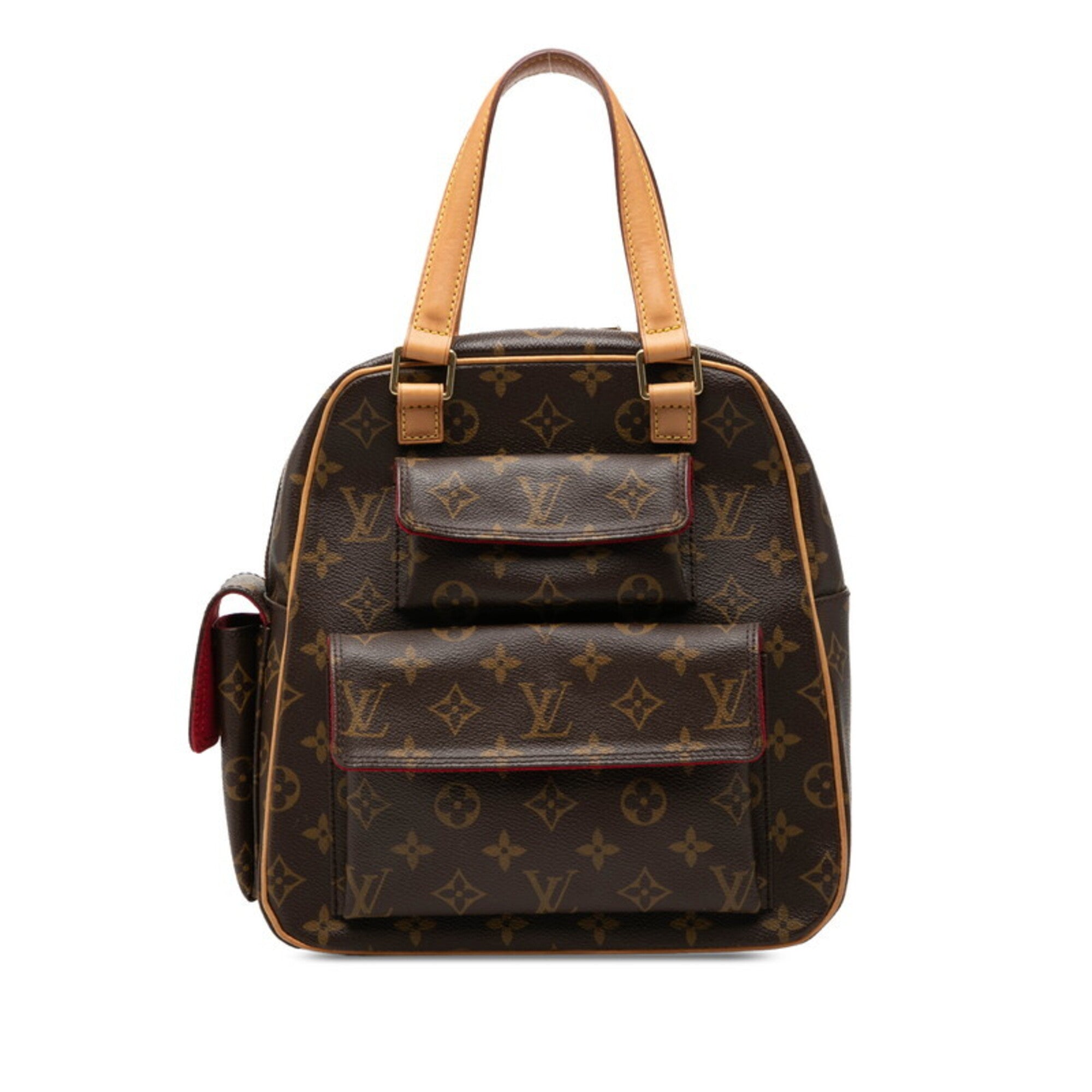 Louis Vuitton Brown Pvc Leather Handbag (Pre-Owned)